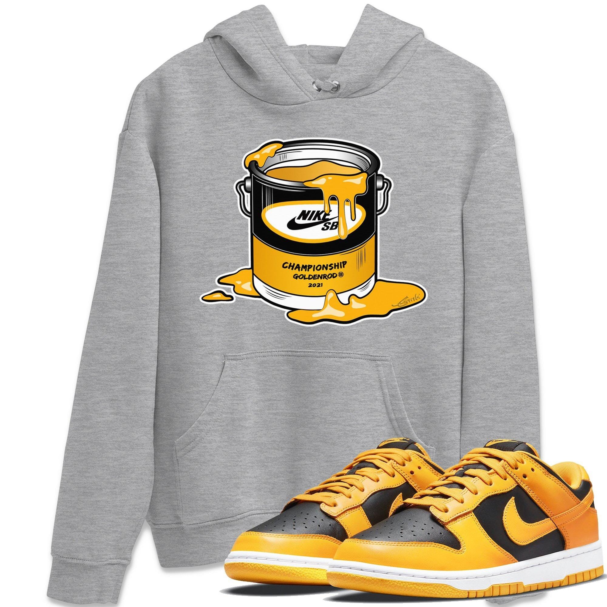 Dunk Championship Goldenrod Sneaker Match Tees Bucket Sneaker Tees Dunk Championship Goldenrod Jordan to match sneaker T-Shirt Crew Neck Shirts