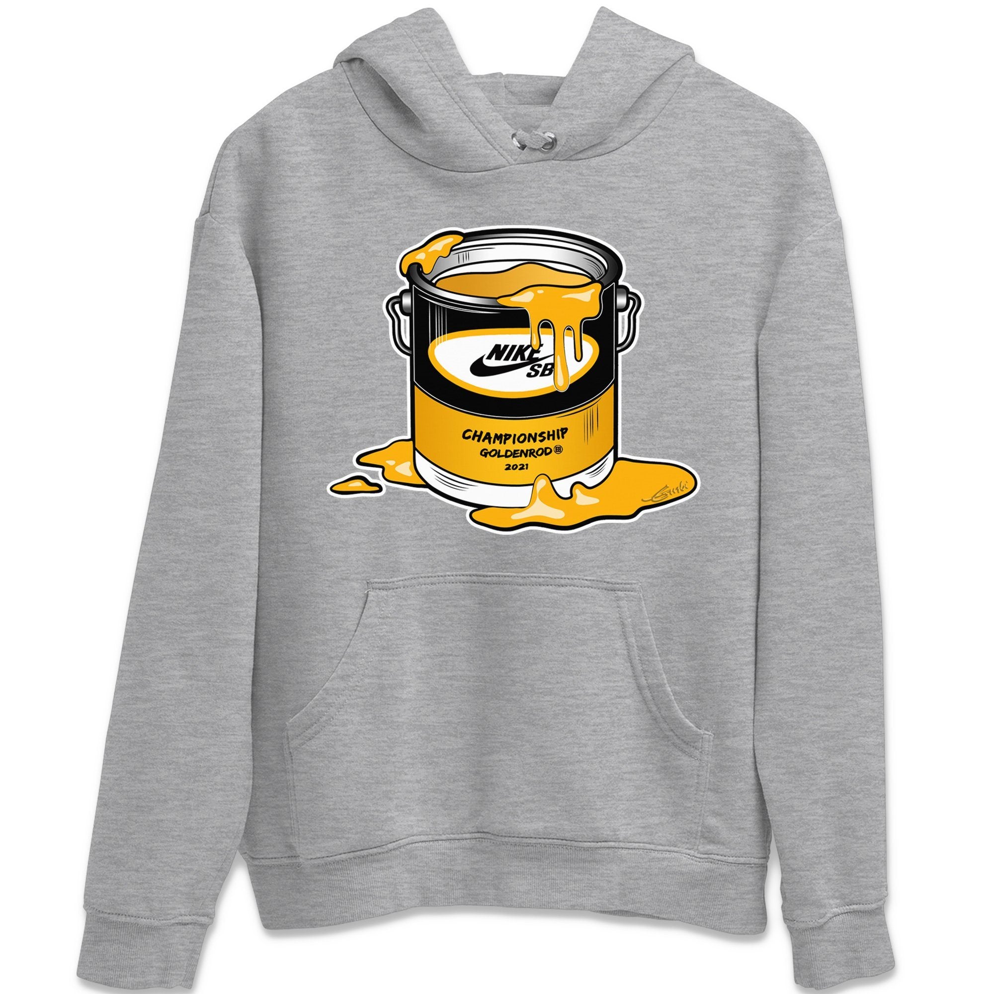Dunk Championship Goldenrod Sneaker Match Tees Bucket Sneaker Tees Dunk Championship Goldenrod Jordan to match sneaker T-Shirt Crew Neck Shirts
