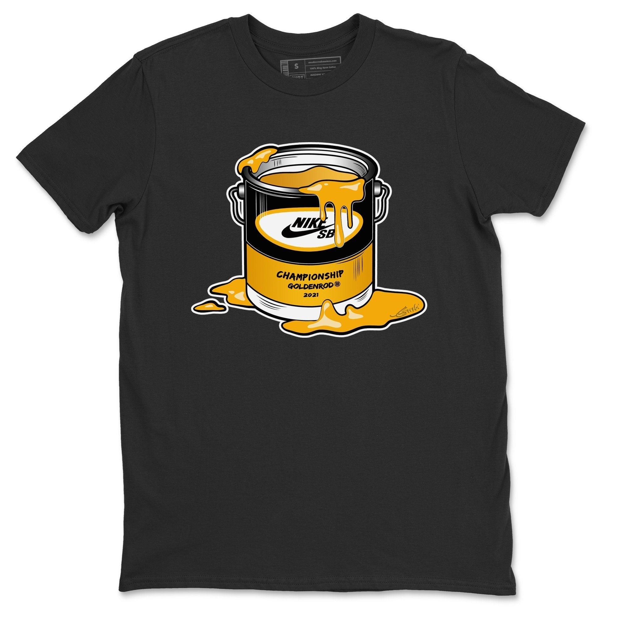 Dunk Championship Goldenrod Sneaker Match Tees Bucket Sneaker Tees Dunk Championship Goldenrod Jordan to match sneaker T-Shirt Crew Neck Shirts