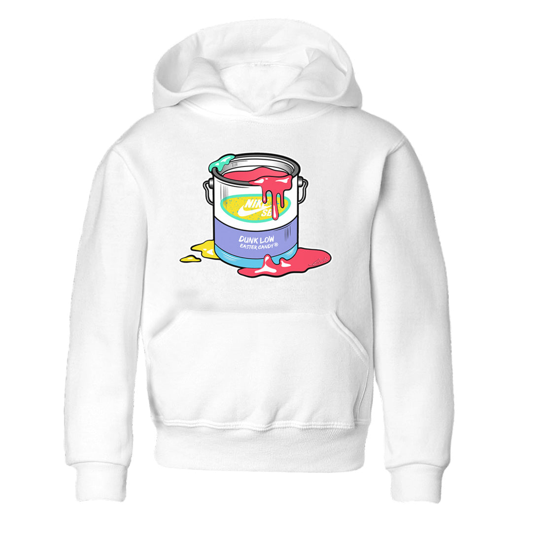 Dunk Easter Candy Sneaker Match Tees Bucket Streetwear Sneaker Shirt Holiday Easter T-Shirt Sneaker Release Tees Kids Shirts White 2