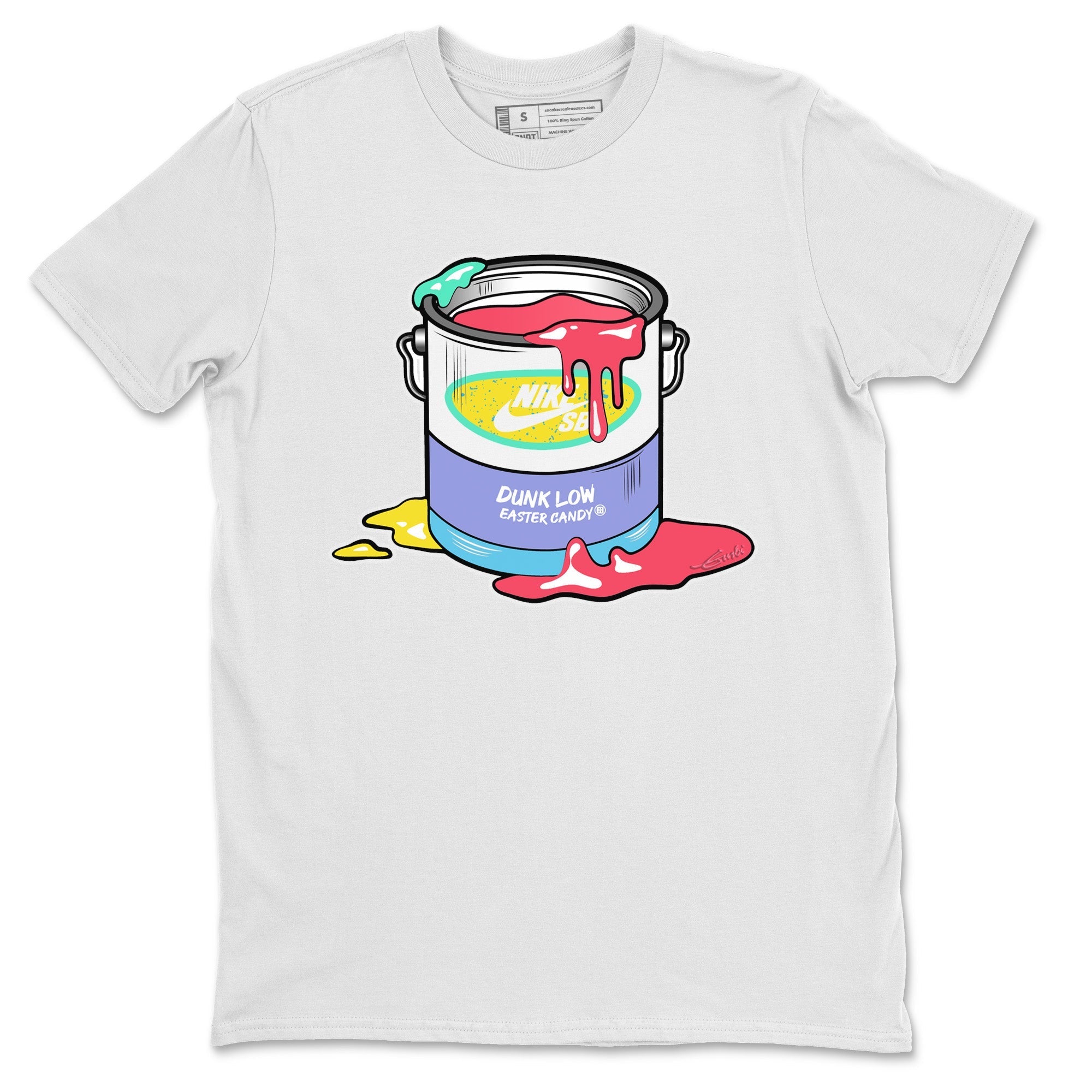 Dunk Easter Candy Sneaker Match Tees Bucket Streetwear Sneaker Shirt Holiday Easter T-Shirt Sneaker Release Tees Unisex Shirts White 2