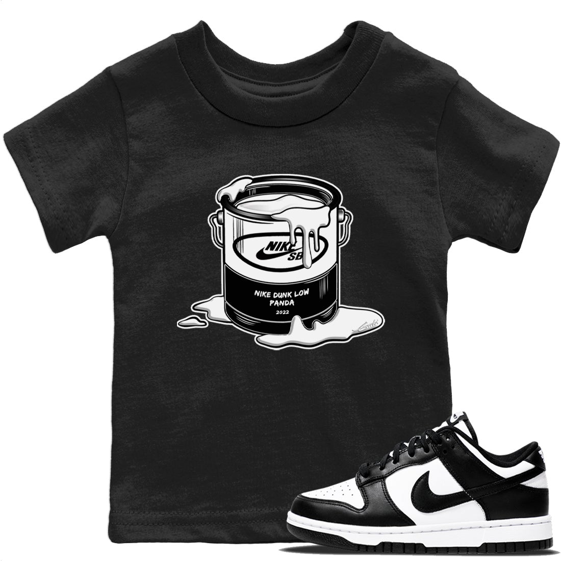 Dunk Panda Sneaker Match Tees Bucket Sneaker Tees Dunk Panda Jordan to match sneaker T-Shirt Kids Shirts