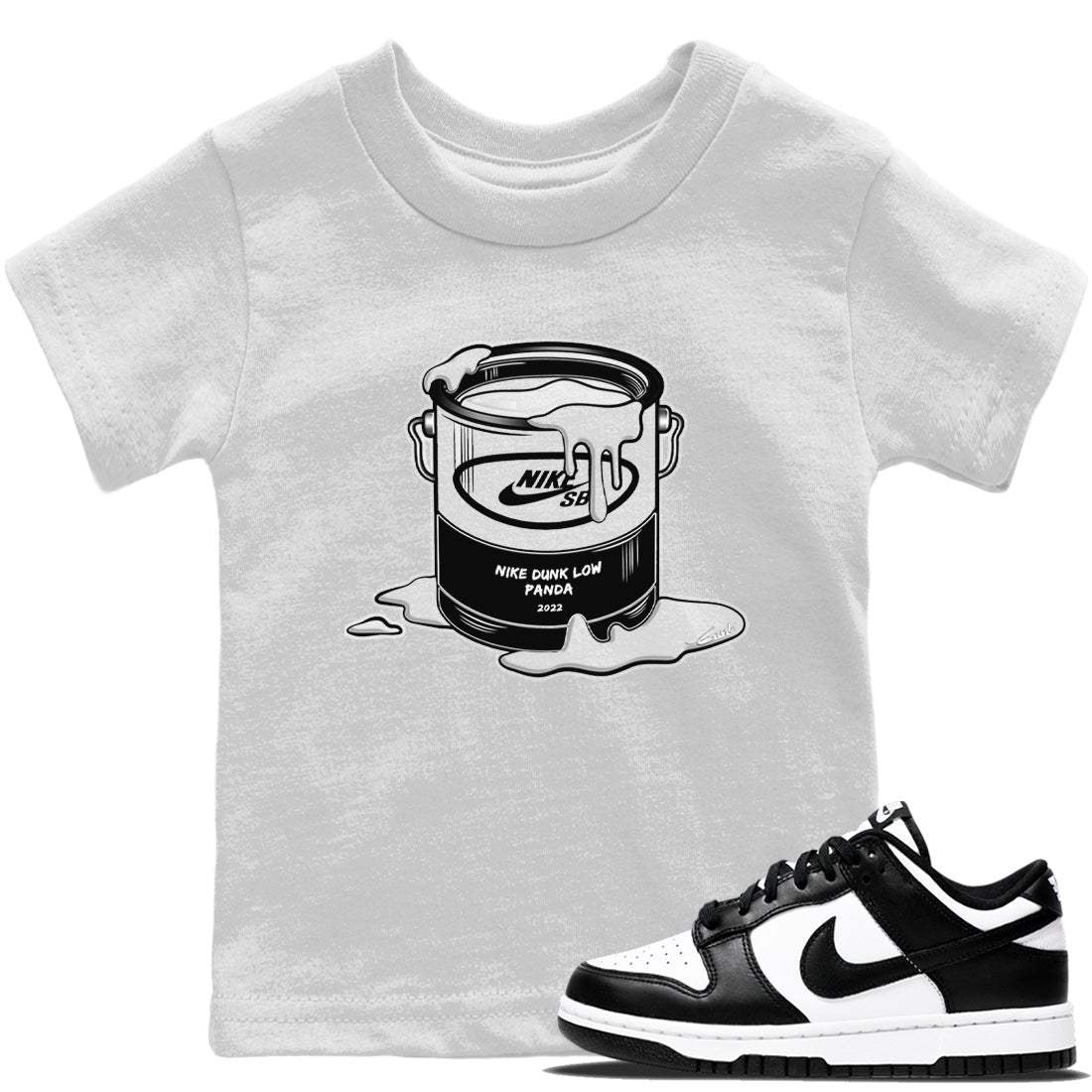 Dunk Panda Sneaker Match Tees Bucket Sneaker Tees Dunk Panda Jordan to match sneaker T-Shirt Kids Shirts