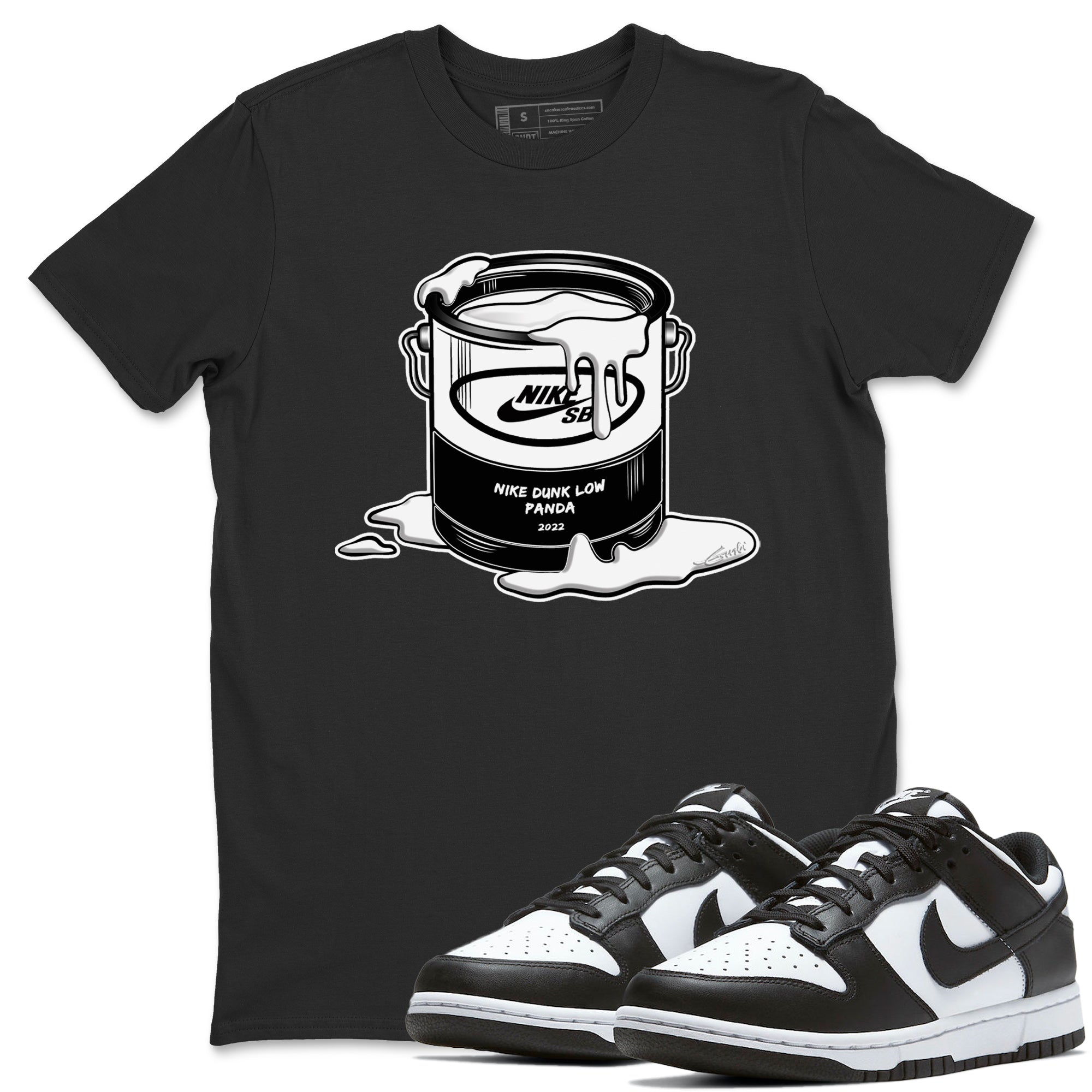 Dunk Panda Sneaker Match Tees Bucket Sneaker Tees Dunk Panda Jordan to match sneaker T-Shirt Crew Neck Shirts