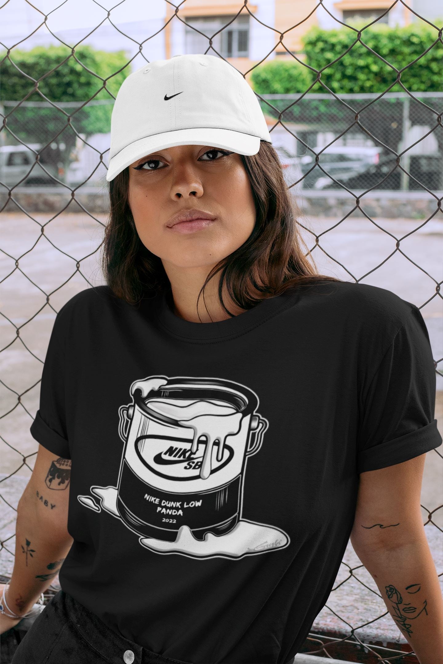 Dunk Panda Sneaker Match Tees Bucket Sneaker Tees Dunk Panda Jordan to match sneaker T-Shirt Crew Neck Shirts