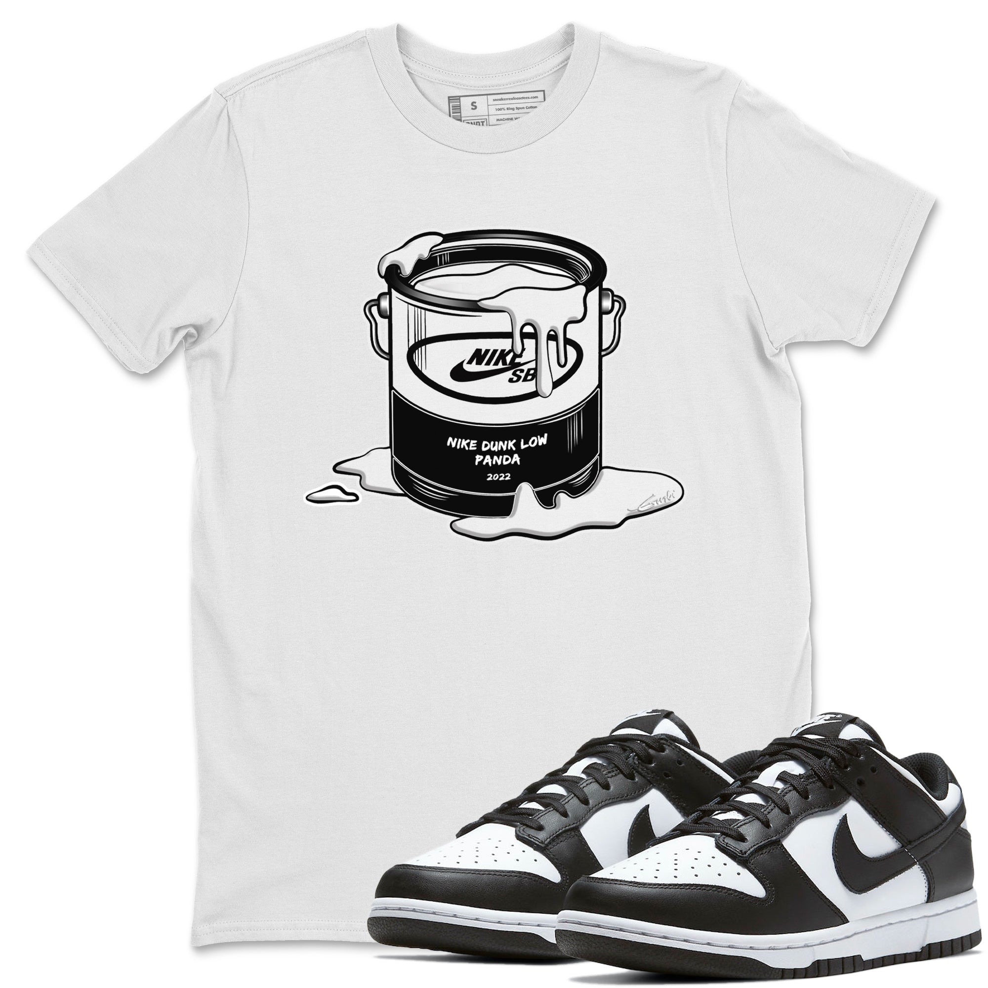 Dunk Panda Sneaker Match Tees Bucket Sneaker Tees Dunk Panda Jordan to match sneaker T-Shirt Crew Neck Shirts