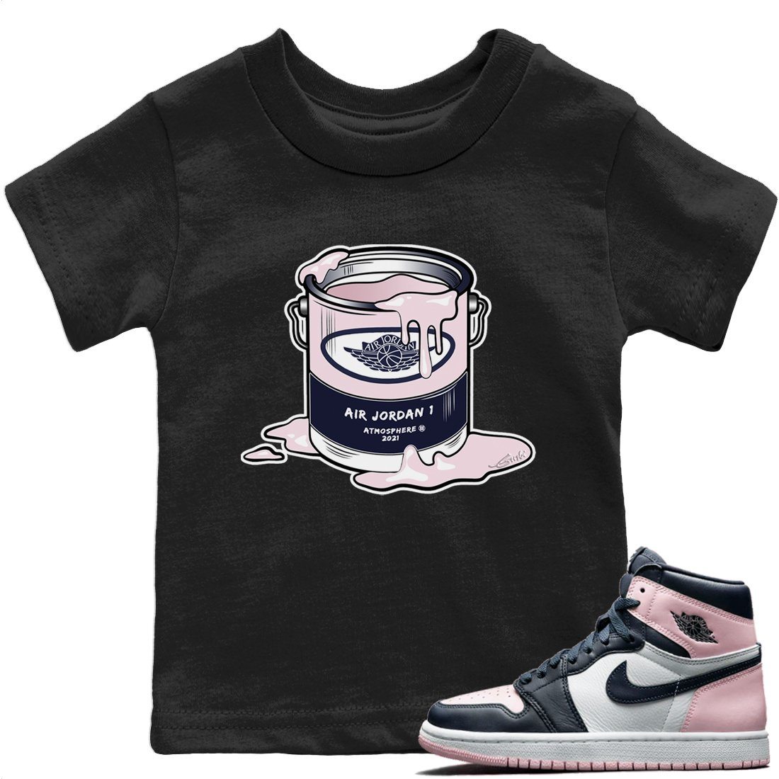 Jordan 1 Atmosphere Sneaker Match Tees Bucket Sneaker Tees Jordan 1 Atmosphere Jordan to match sneaker T-Shirt Kids Shirts