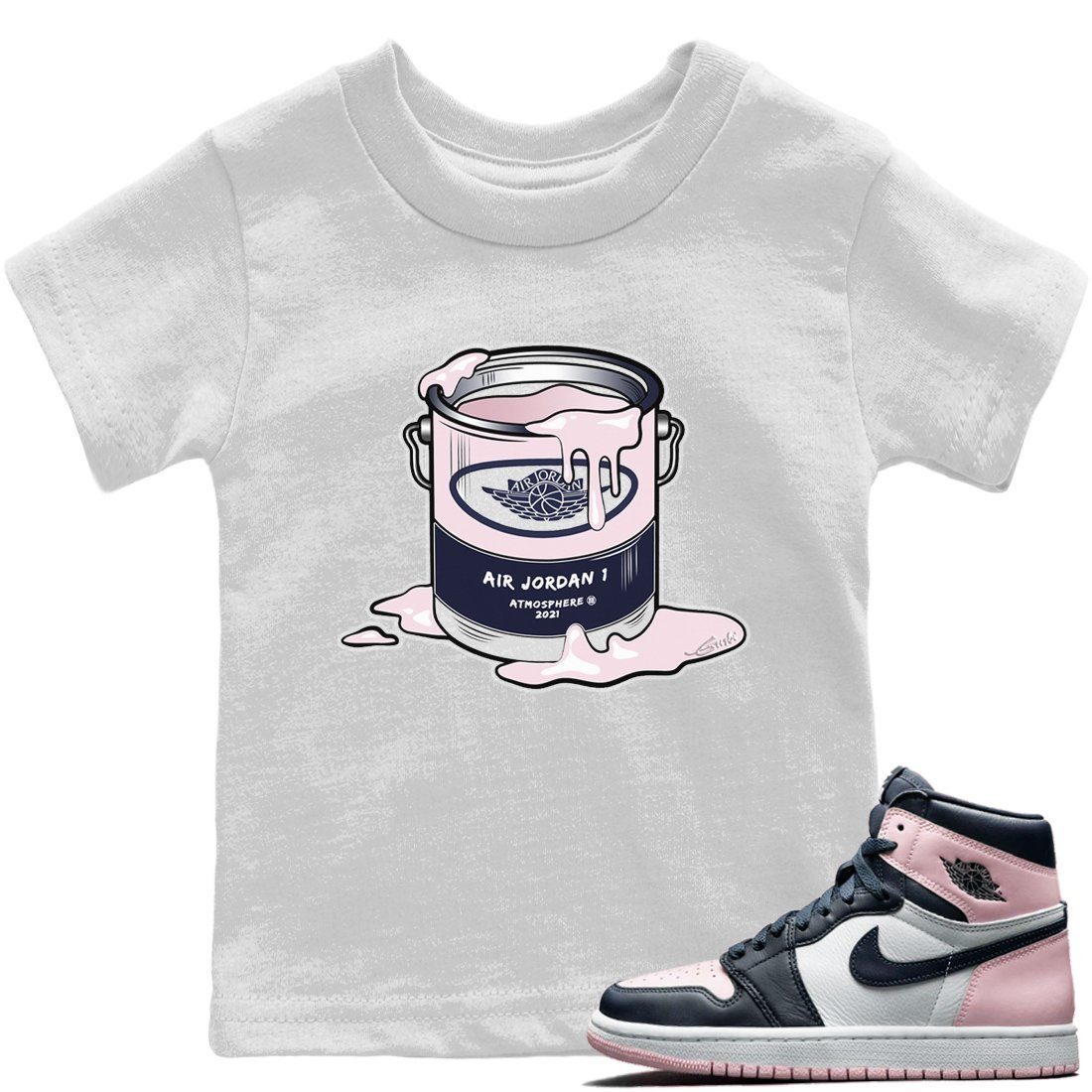 Jordan 1 Atmosphere Sneaker Match Tees Bucket Sneaker Tees Jordan 1 Atmosphere Jordan to match sneaker T-Shirt Kids Shirts