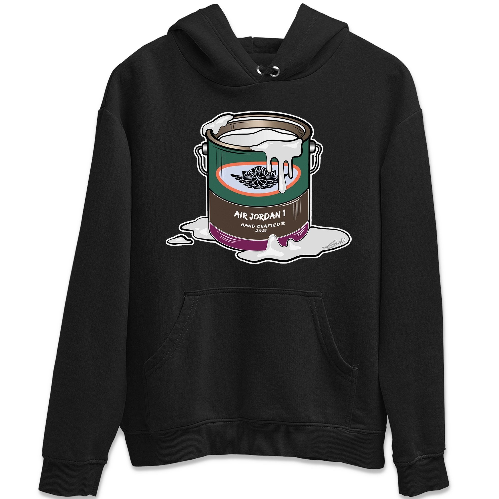 Jordan 1 Hand Crafted Sneaker Matching T-Shirt Bucket Sneaker Tees Jordan 1 Hand Crafted Sneaker Release Tees Crew Neck Tees