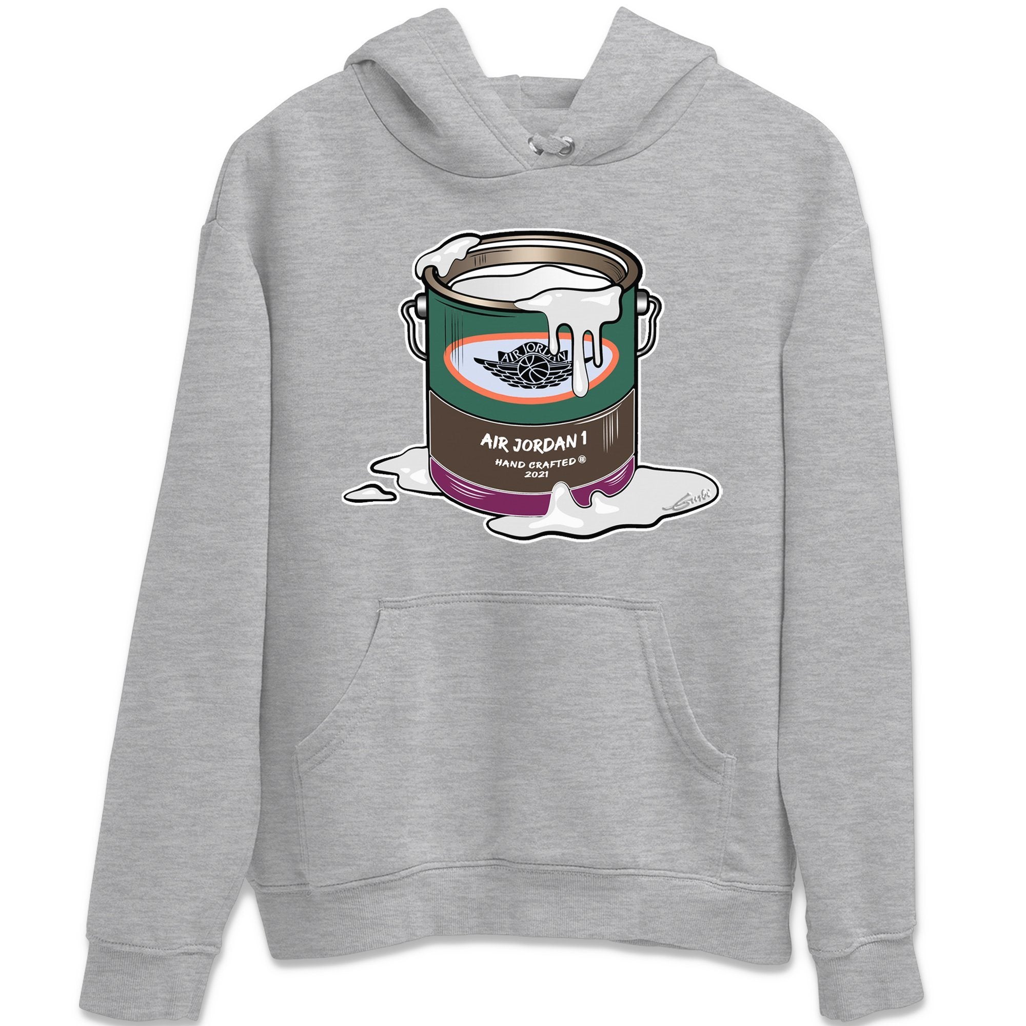 Jordan 1 Hand Crafted Sneaker Matching T-Shirt Bucket Sneaker Tees Jordan 1 Hand Crafted Sneaker Release Tees Crew Neck Tees