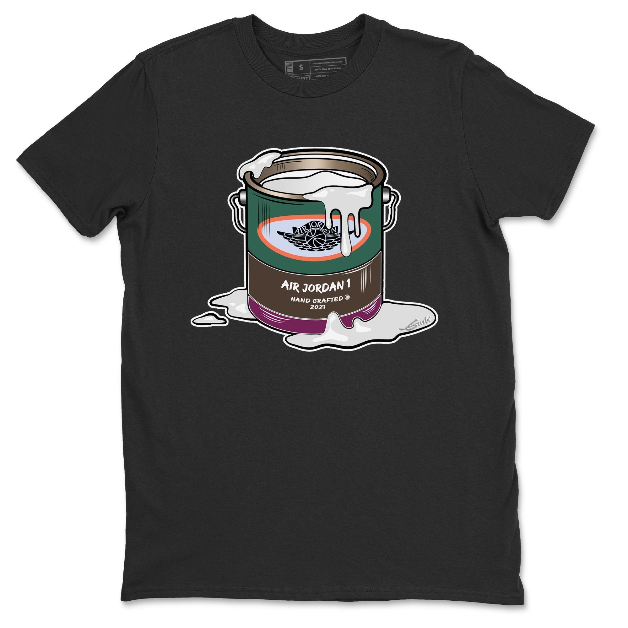 Jordan 1 Hand Crafted Sneaker Matching T-Shirt Bucket Sneaker Tees Jordan 1 Hand Crafted Sneaker Release Tees Crew Neck Tees