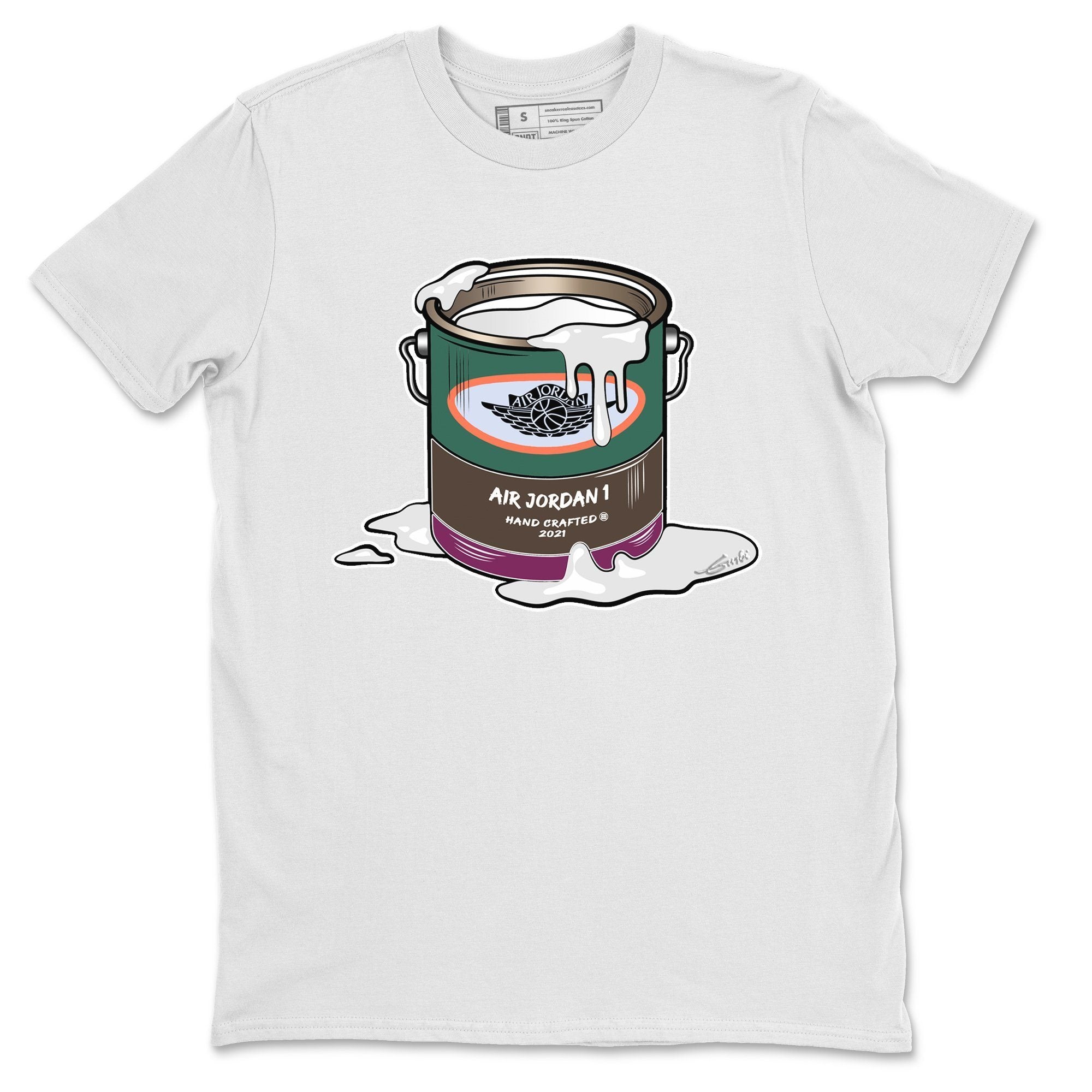 Jordan 1 Hand Crafted Sneaker Matching T-Shirt Bucket Sneaker Tees Jordan 1 Hand Crafted Sneaker Release Tees Crew Neck Tees