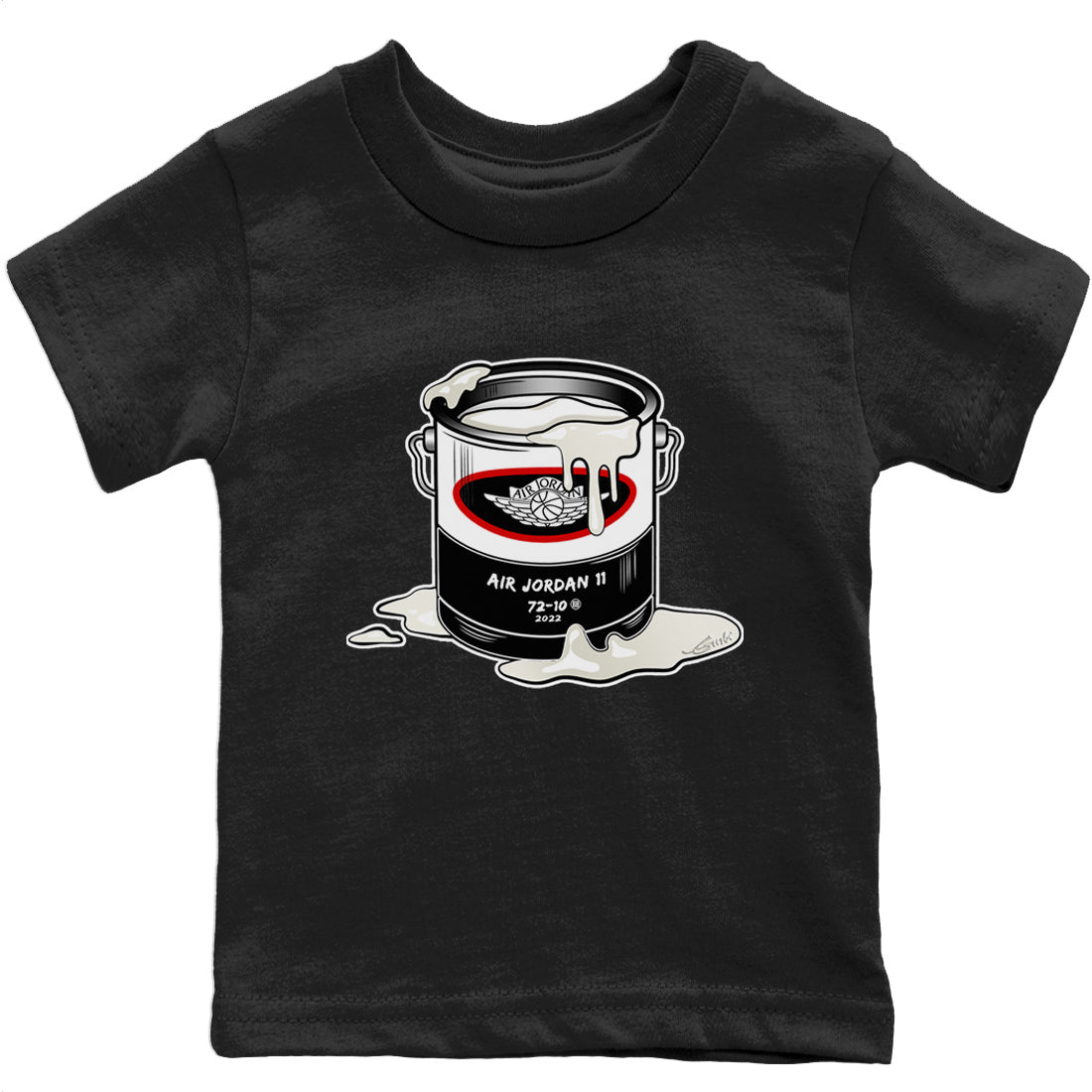 Jordan 11 72-10 Sneaker Matching T-Shirt Bucket Sneaker Tees Jordan 11 72-10 Sneaker Release Tees Kids Shirts