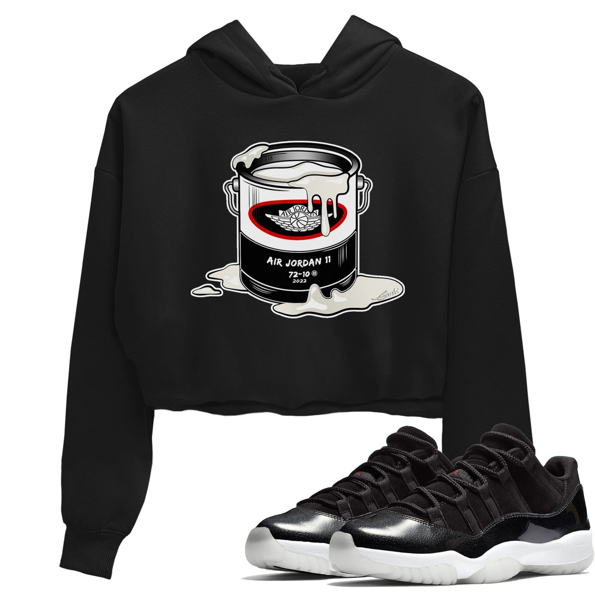 Jordan 11 72-10 Sneaker Matching T-Shirt Bucket Sneaker Tees Jordan 11 72-10 Sneaker Release Tees Women's Shirts