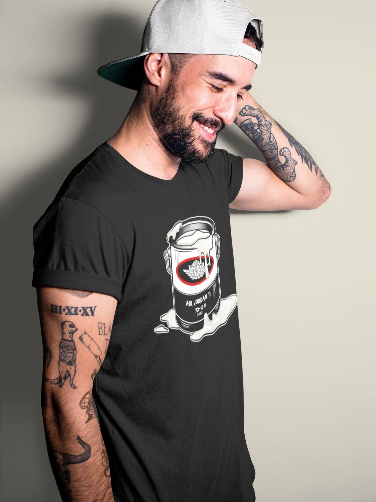 Jordan 11 72-10 Sneaker Matching T-Shirt Bucket Sneaker Tees Jordan 11 72-10 Sneaker Release Tees Crew Neck Tees