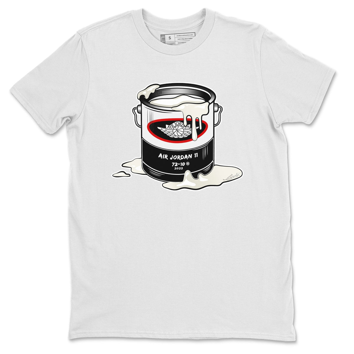 Jordan 11 72-10 Sneaker Matching T-Shirt Bucket Sneaker Tees Jordan 11 72-10 Sneaker Release Tees Crew Neck Tees