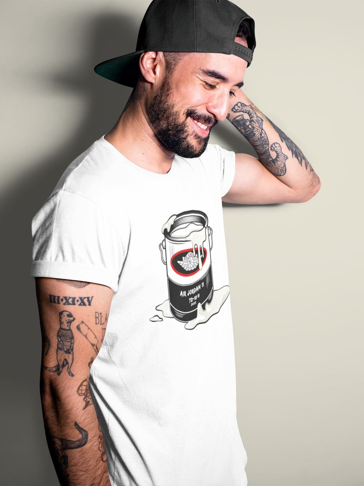Jordan 11 72-10 Sneaker Matching T-Shirt Bucket Sneaker Tees Jordan 11 72-10 Sneaker Release Tees Crew Neck Tees