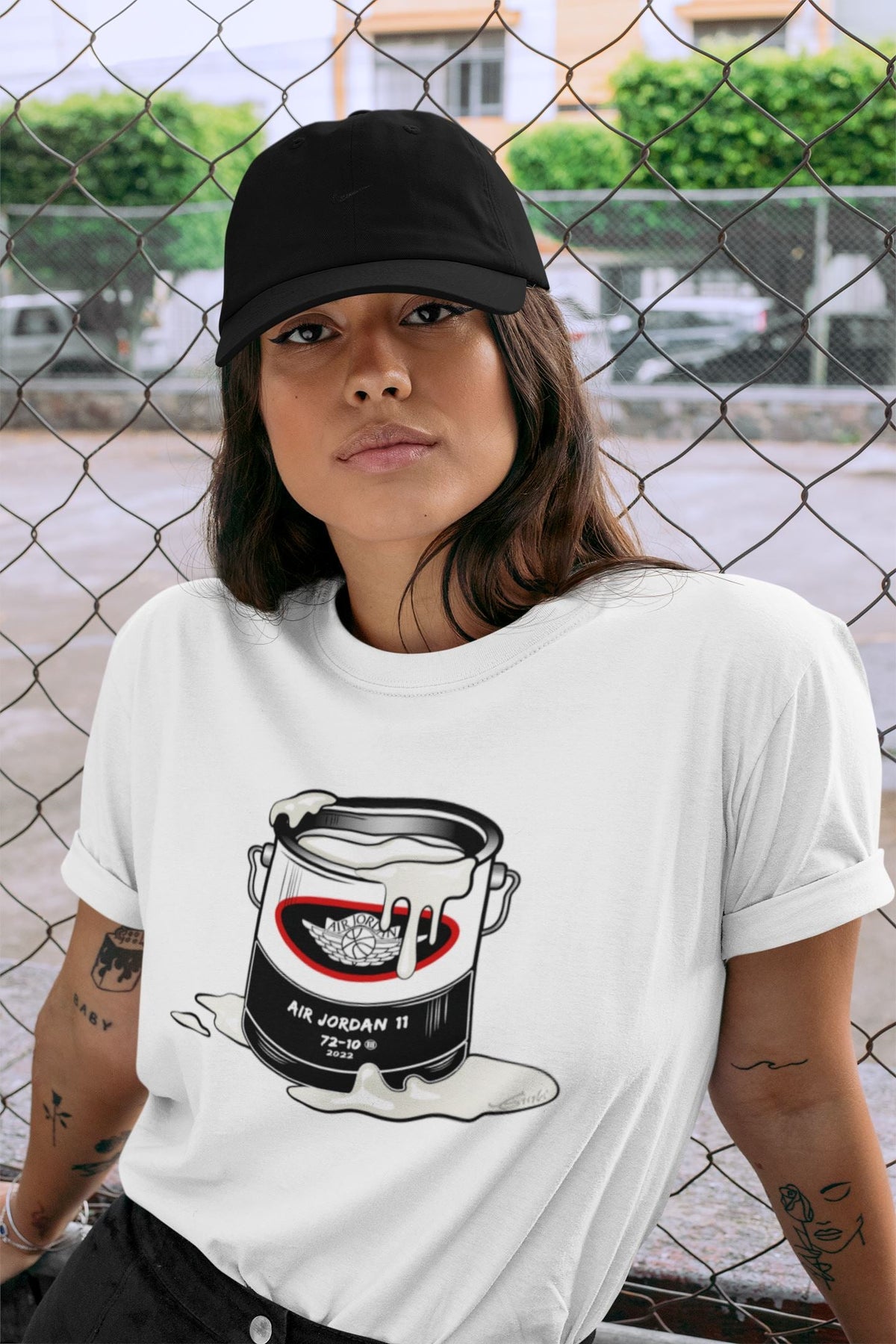Jordan 11 72-10 Sneaker Matching T-Shirt Bucket Sneaker Tees Jordan 11 72-10 Sneaker Release Tees Crew Neck Tees