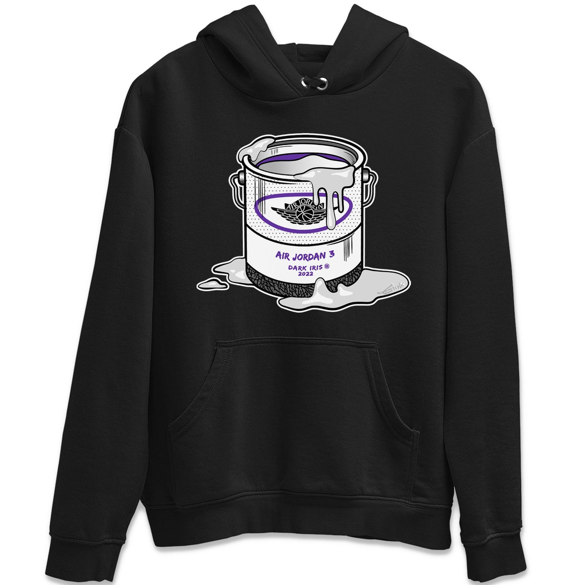 Jordan 3 Dark Iris Sneaker Matching T-Shirt Bucket Sneaker Tees Jordan 3 Dark Iris Sneaker Release Tees Crew Neck Tees