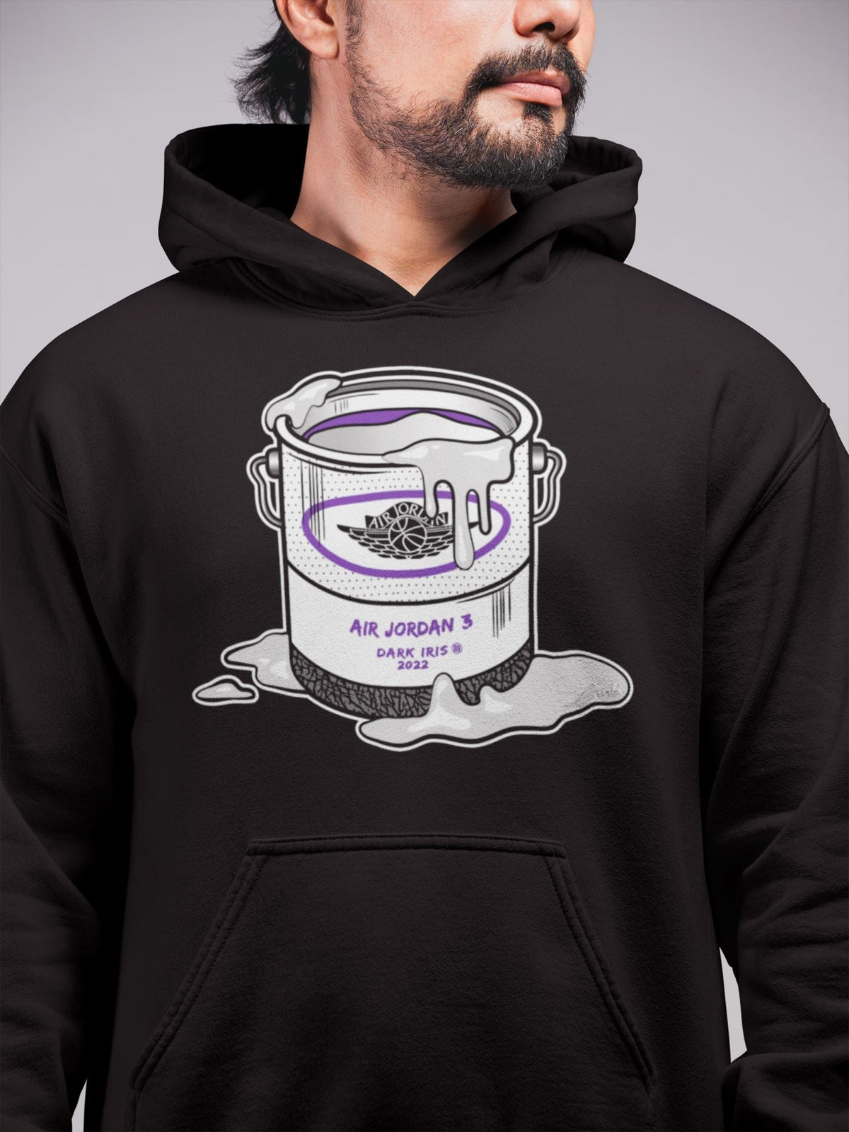 Jordan 3 Dark Iris Sneaker Matching T-Shirt Bucket Sneaker Tees Jordan 3 Dark Iris Sneaker Release Tees Crew Neck Tees