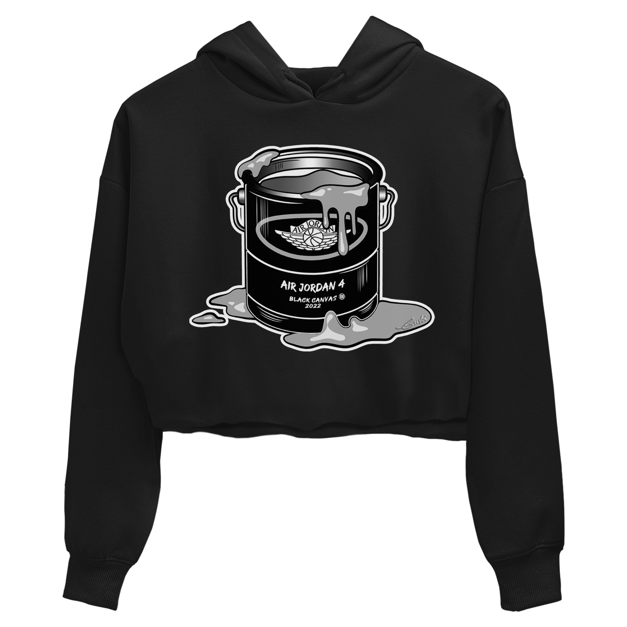 Jordan 4 Black Canvas Sneaker Matching T-Shirt Bucket Sneaker Tees Jordan 4 Black Canvas Sneaker Release Tees Women's Shirts