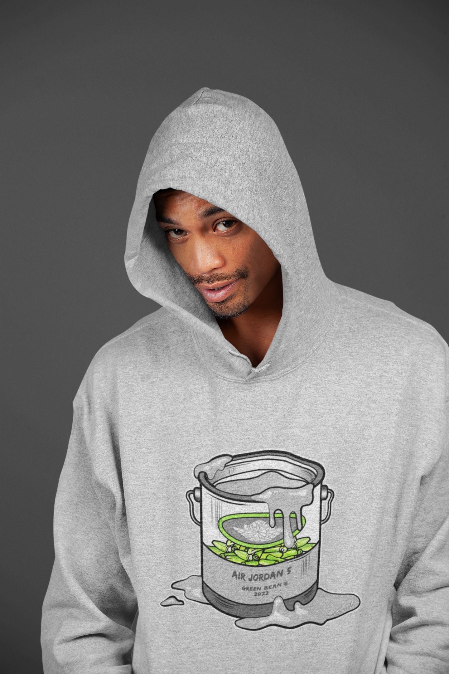 Jordan 5 Green Bean Sneaker Matching T-Shirt Bucket Sneaker Tees Jordan 5 Green Bean Sneaker Release Tees Crew Neck Tees