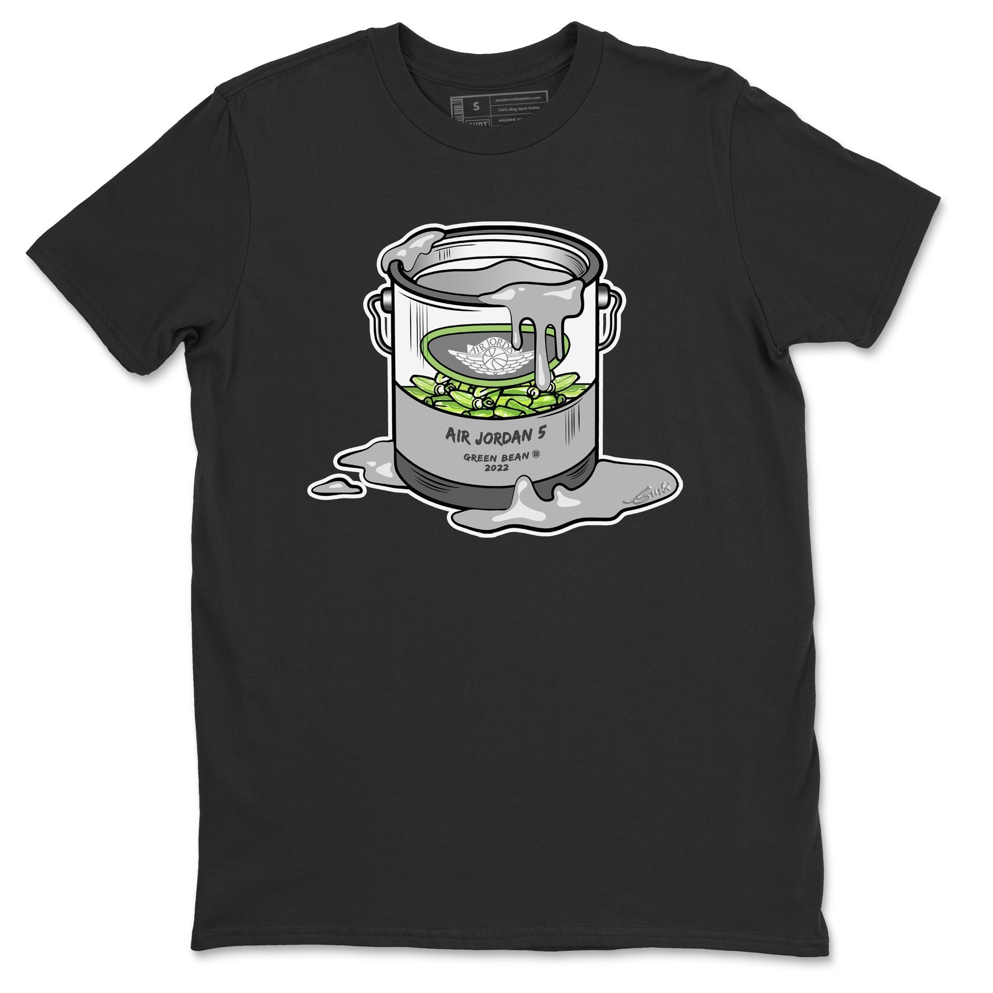 Jordan 5 Green Bean Sneaker Matching T-Shirt Bucket Sneaker Tees Jordan 5 Green Bean Sneaker Release Tees Crew Neck Tees