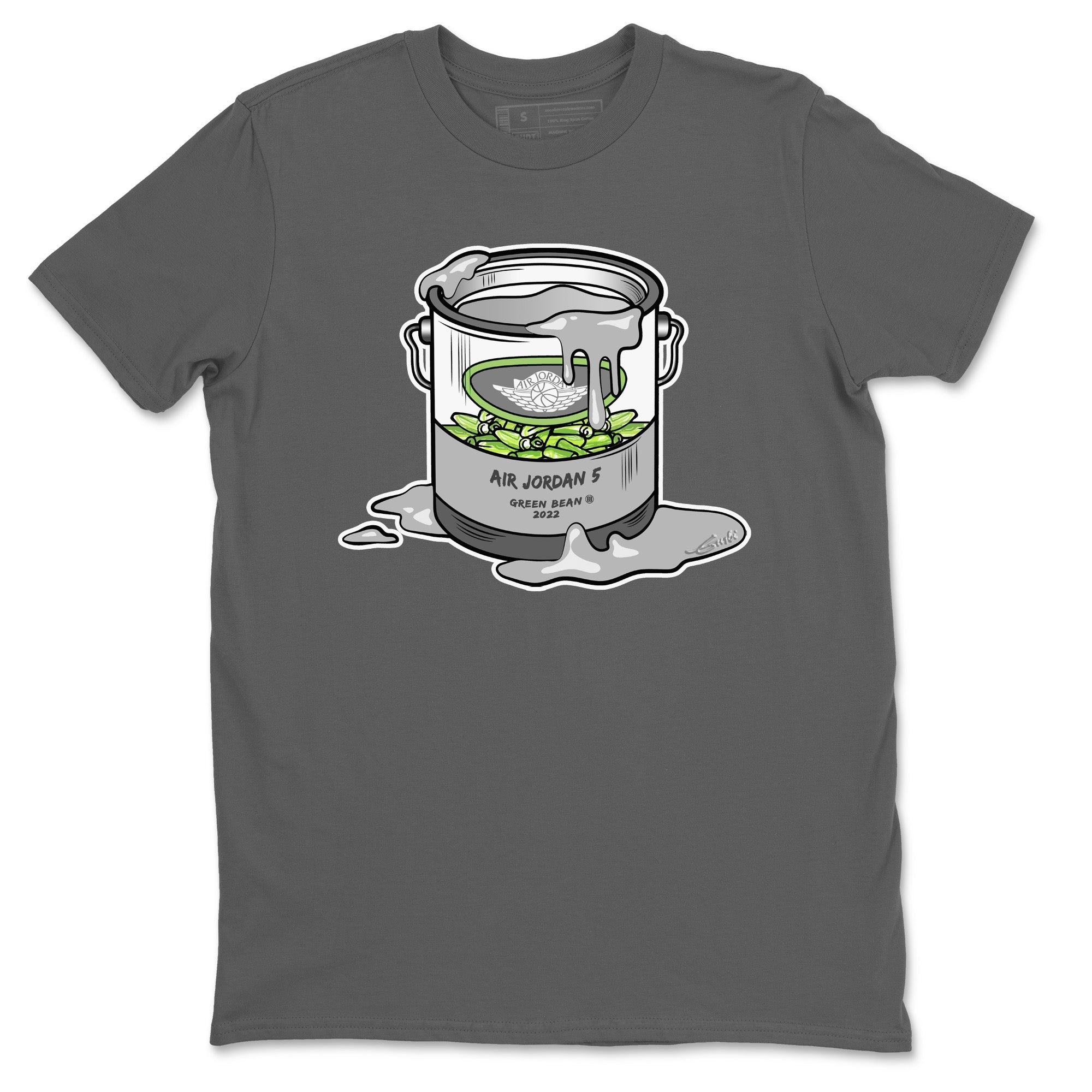 Jordan 5 Green Bean Sneaker Matching T-Shirt Bucket Sneaker Tees Jordan 5 Green Bean Sneaker Release Tees Crew Neck Tees