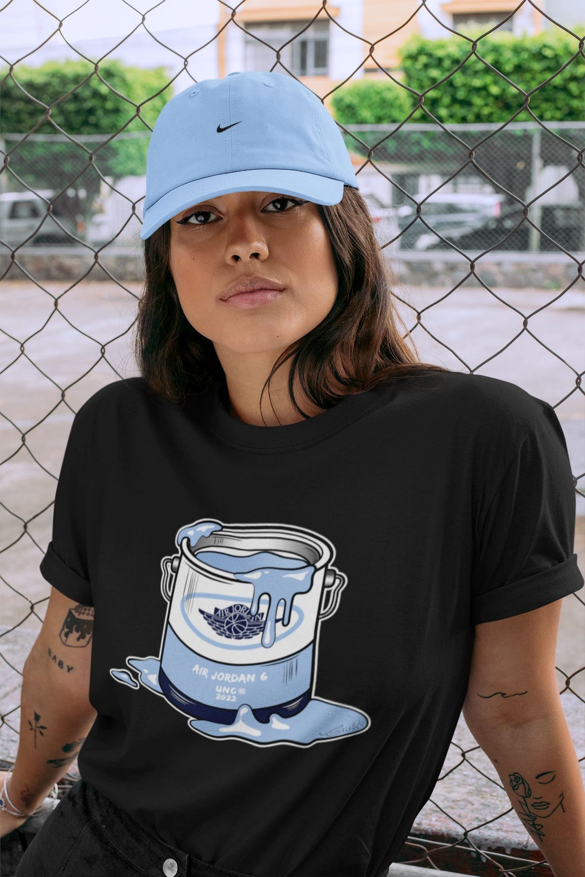 Jordan 6 UNC Shirt To Match Jordans Bucket Sneaker Tees Jordan 6 UNC Drip Gear Zone Sneaker Matching Clothing Unisex Shirts