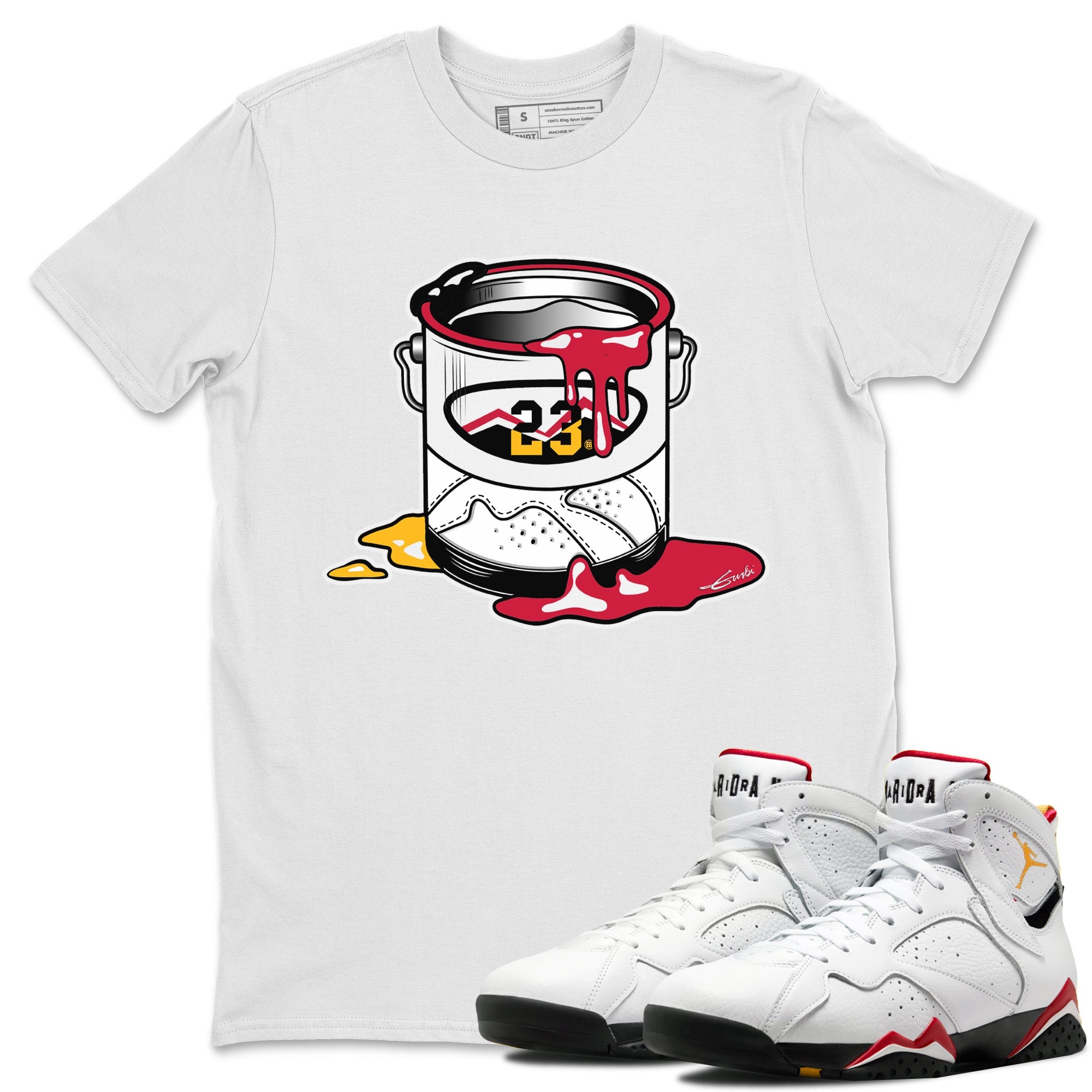 Jordan 7 Cardinal Shirt To Match Jordans Bucket Sneaker Tees Jordan 7 Cardinal Drip Gear Zone Sneaker Matching Clothing Unisex Shirts