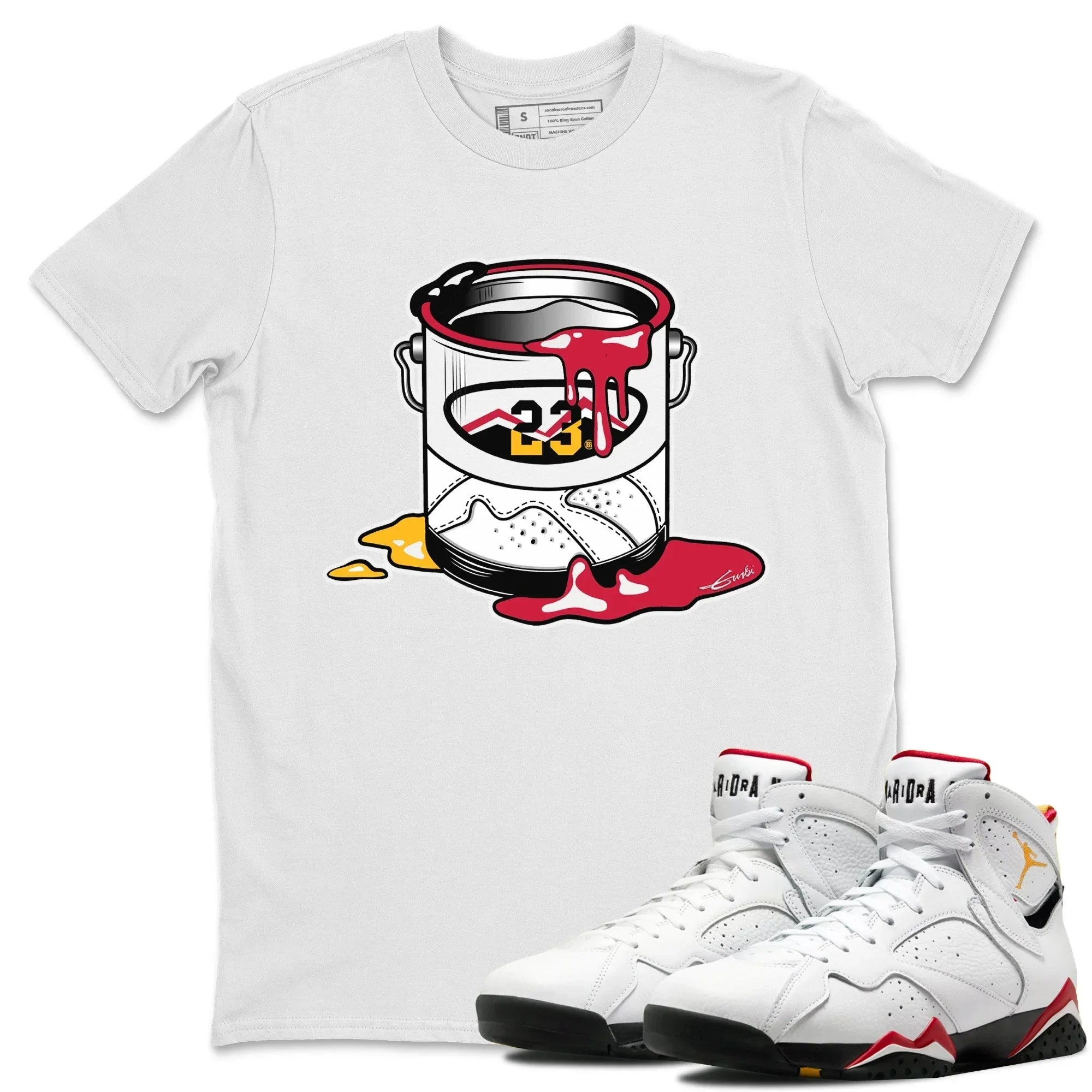 Jordan 7 Cardinal Shirt To Match Jordans Bucket Sneaker Tees Jordan 7 Cardinal Drip Gear Zone Sneaker Matching Clothing Unisex Shirts