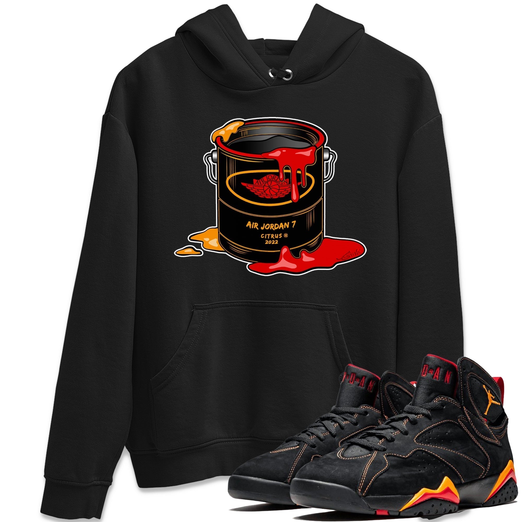 Jordan 7 Citrus Shirt To Match Jordans Bucket Sneaker Tees Jordan 7 Citrus Drip Gear Zone Sneaker Matching Clothing Unisex Shirts