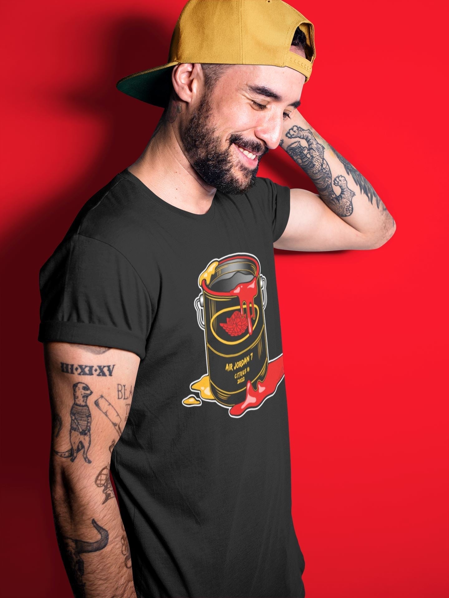 Jordan 7 Citrus Shirt To Match Jordans Bucket Sneaker Tees Jordan 7 Citrus Drip Gear Zone Sneaker Matching Clothing Unisex Shirts