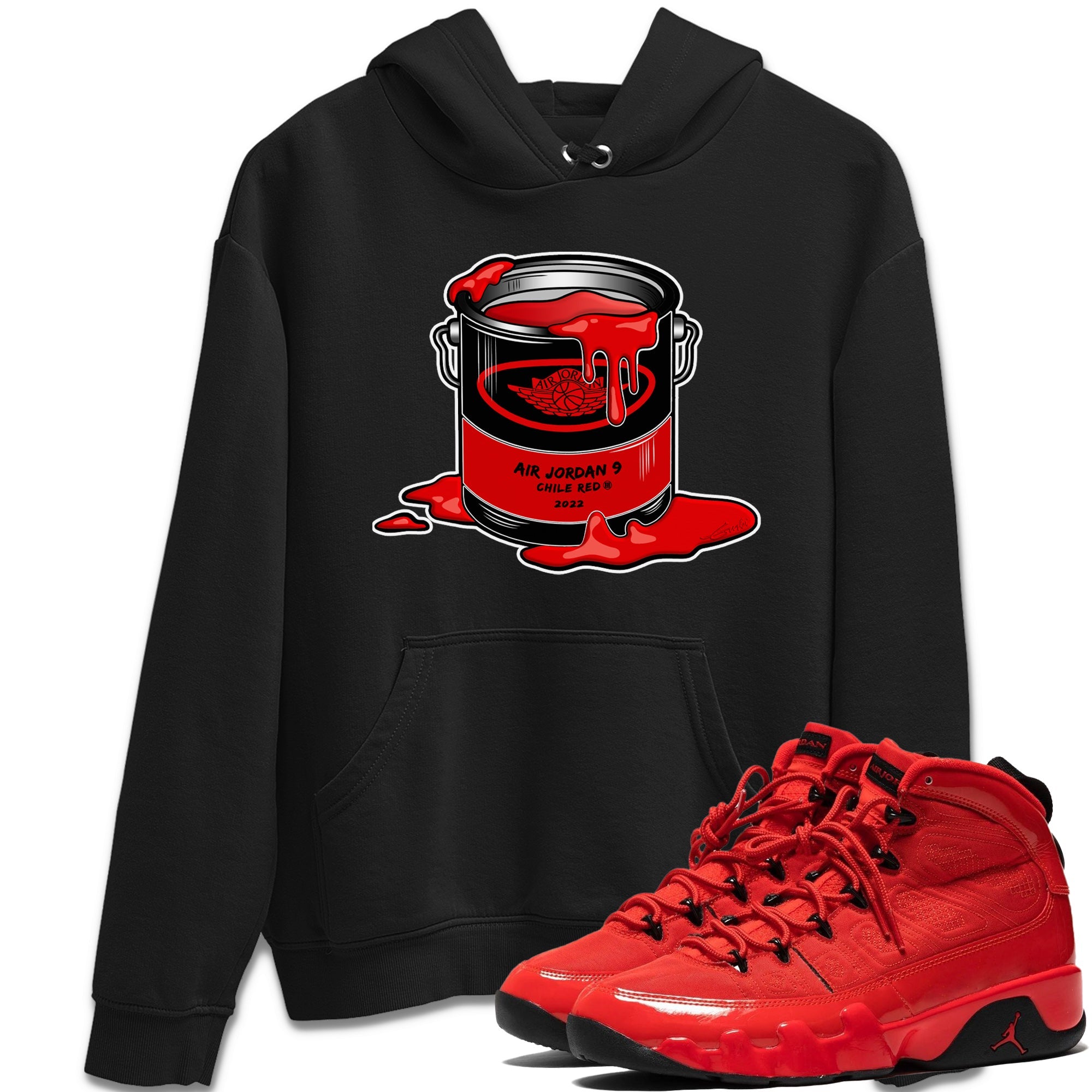 Jordan 9 Chile Red Shirt To Match Jordans Bucket Sneaker Tees Jordan 9 Chile Red Drip Gear Zone Sneaker Matching Clothing Unisex Shirts