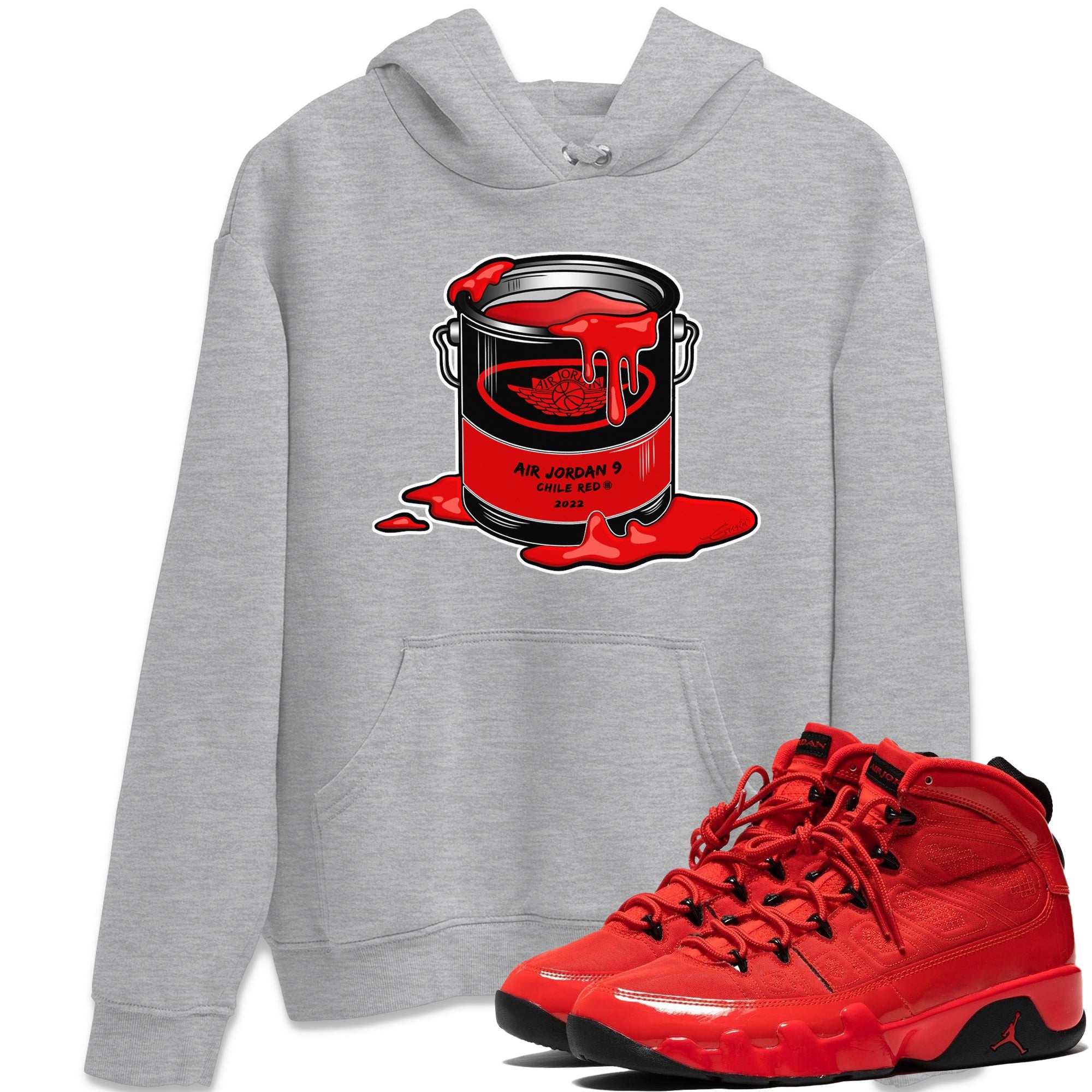 Jordan 9 Chile Red Shirt To Match Jordans Bucket Sneaker Tees Jordan 9 Chile Red Drip Gear Zone Sneaker Matching Clothing Unisex Shirts