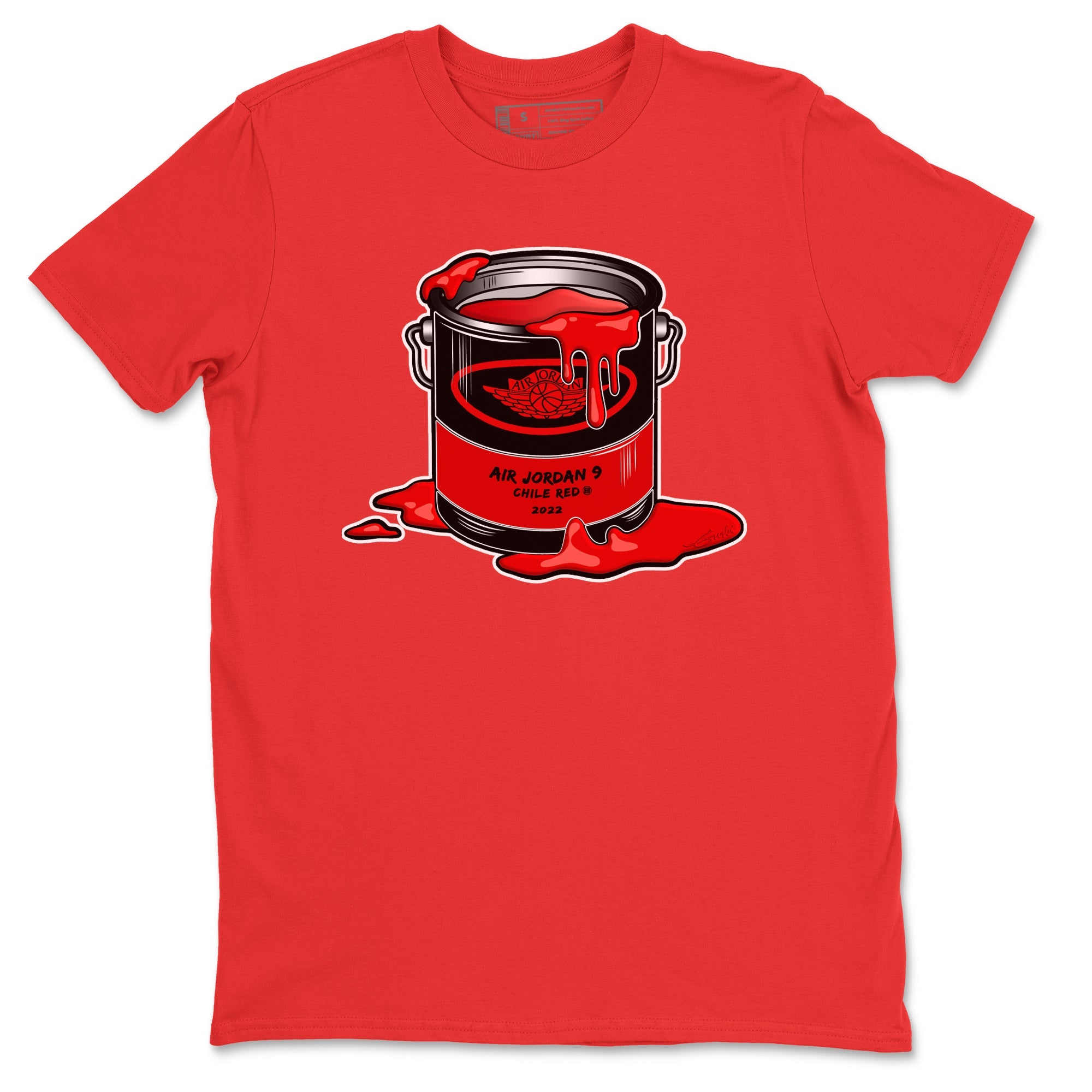 Jordan 9 Chile Red Shirt To Match Jordans Bucket Sneaker Tees Jordan 9 Chile Red Drip Gear Zone Sneaker Matching Clothing Unisex Shirts