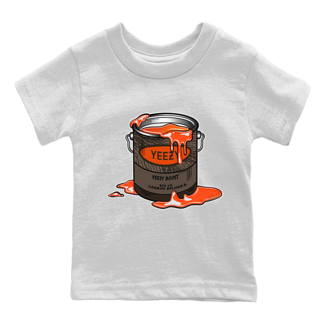 Yeezy 350 Carbon Beluga Shirt To Match Jordans Bucket Sneaker Tees Yeezy 350 Carbon Beluga Drip Gear Zone Sneaker Matching Clothing Kids Shirts