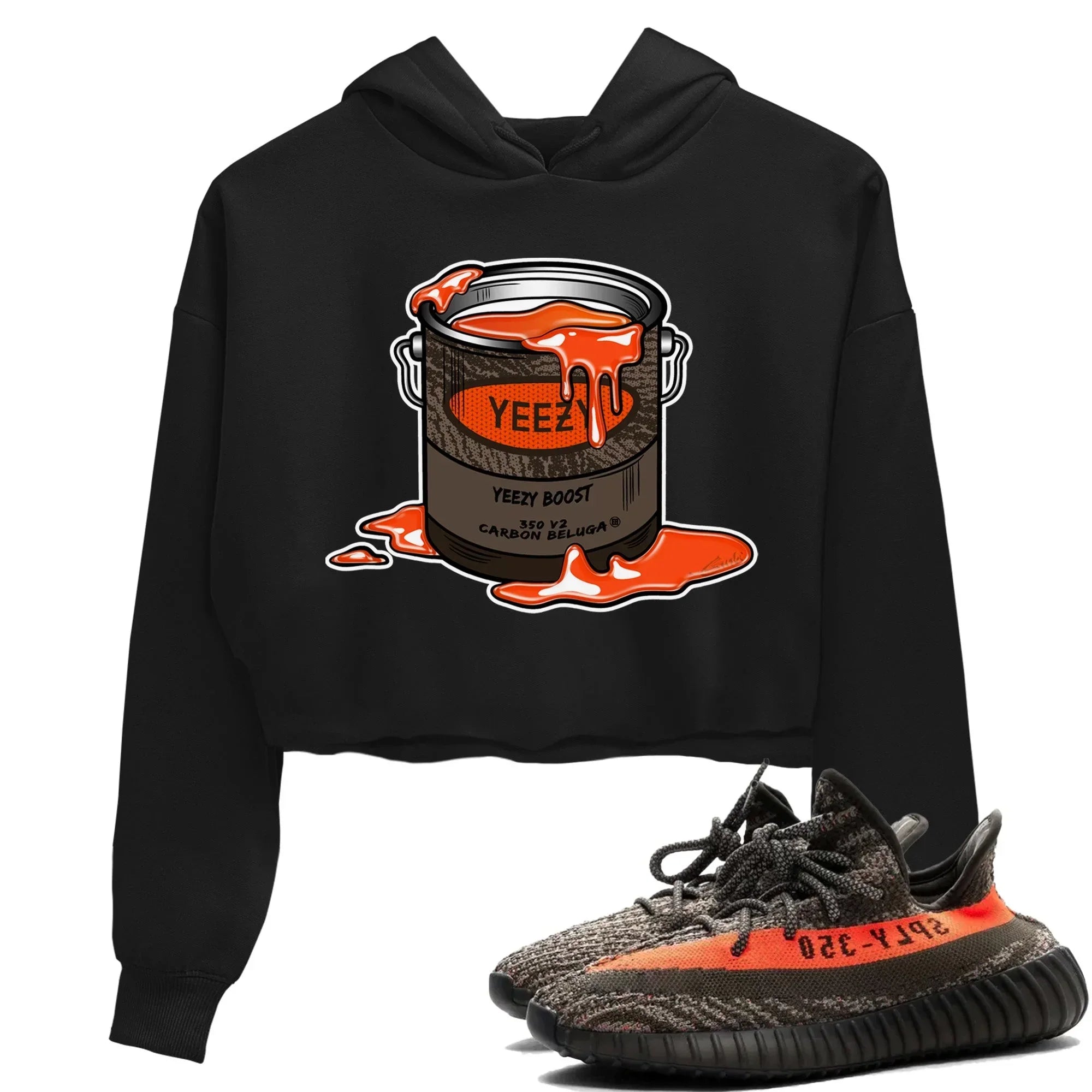 Yeezy 350 Carbon Beluga Shirt To Match Jordans Bucket Sneaker Tees Yeezy 350 Carbon Beluga Drip Gear Zone Sneaker Matching Clothing Women's Shirts
