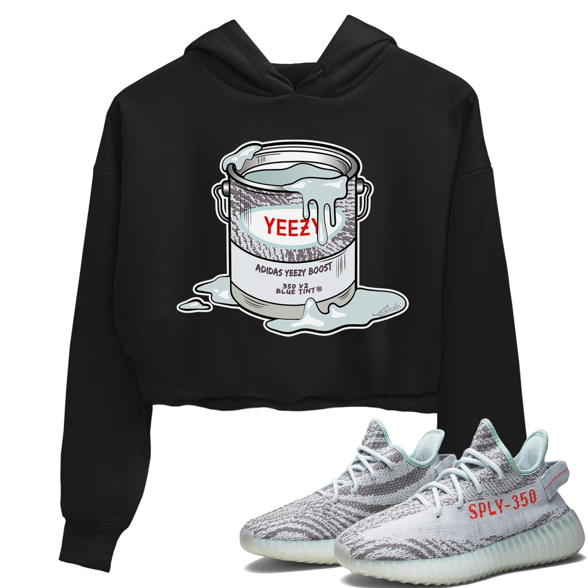 Yeezy 350 Blue Tint Shirt To Match Jordans Bucket Sneaker Tees Yeezy 350 Blue Tint Drip Gear Zone Sneaker Matching Clothing Women's Shirts