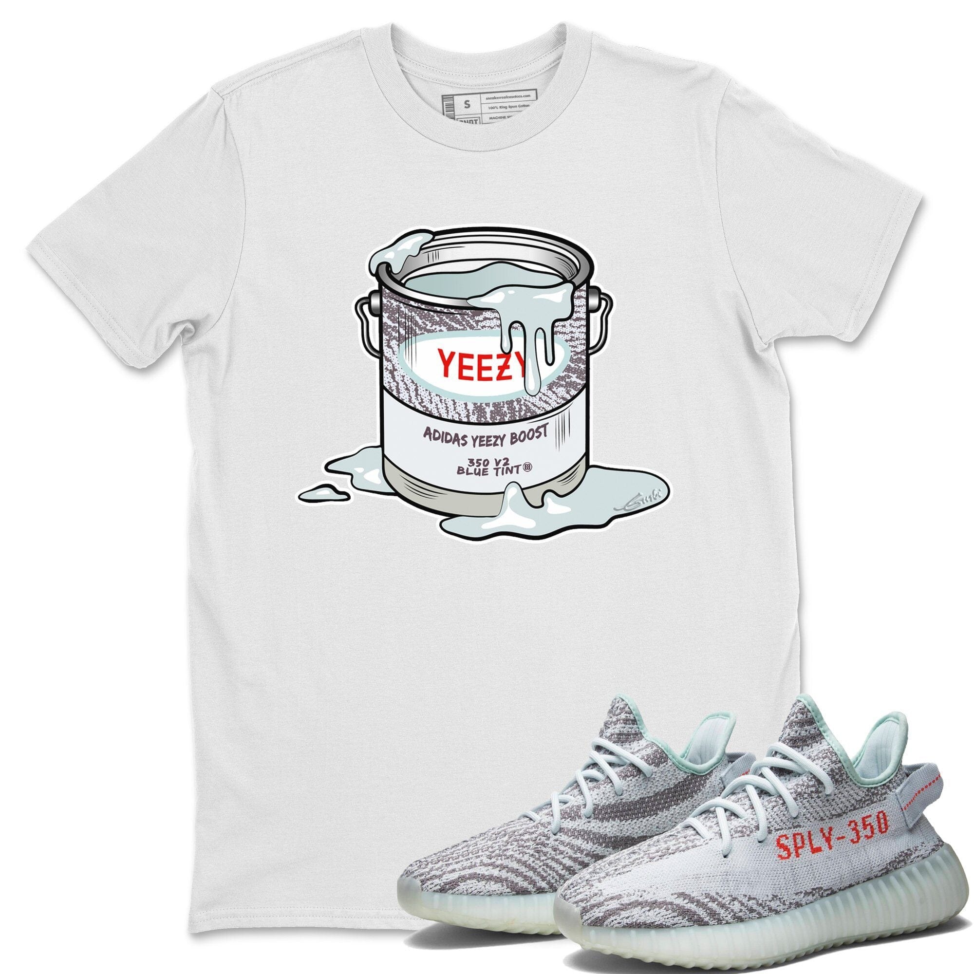 Yeezy 350 Blue Tint Shirt To Match Jordans Bucket Sneaker Tees Yeezy 350 Blue Tint Drip Gear Zone Sneaker Matching Clothing Unisex Shirts