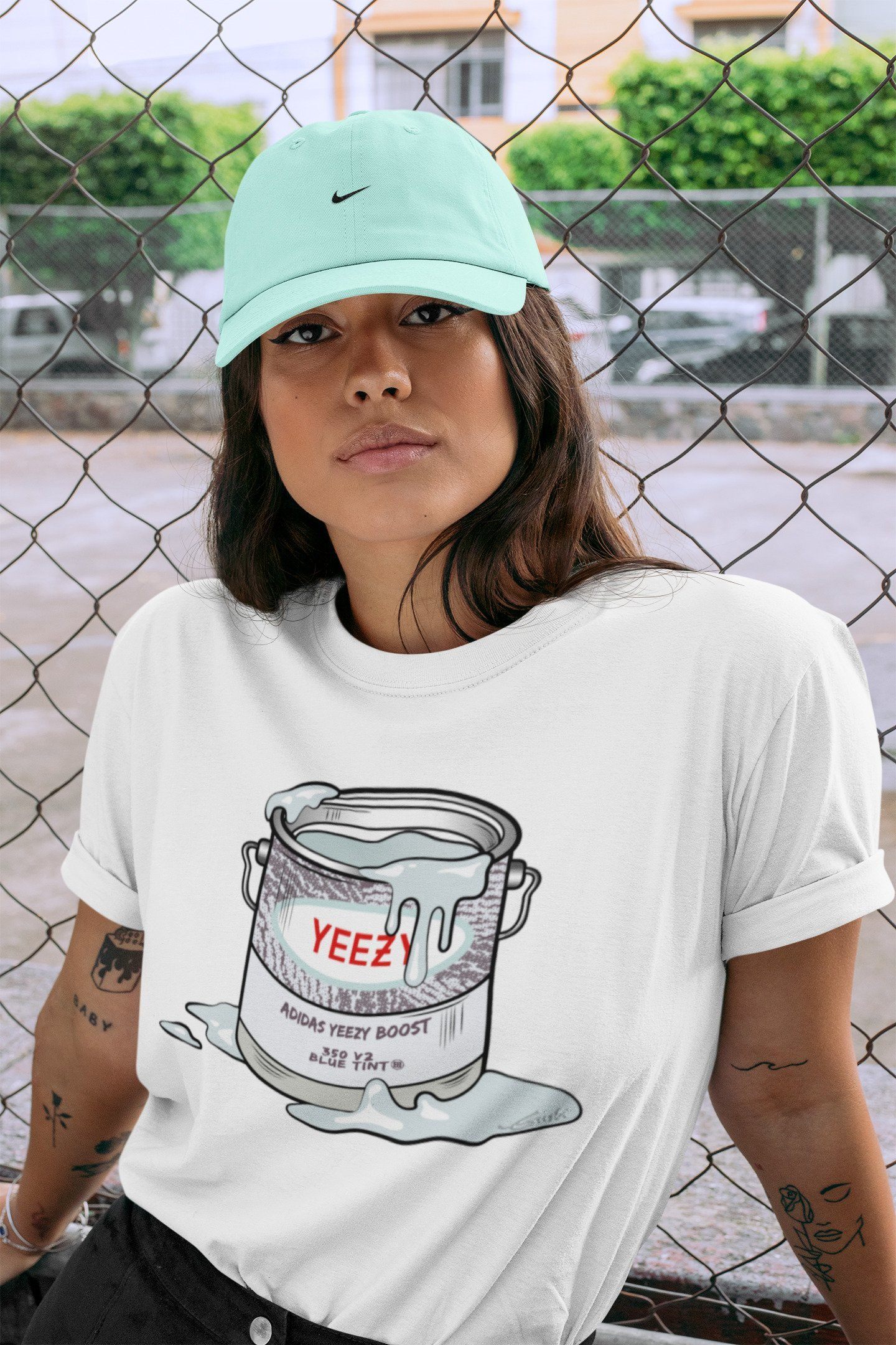 Yeezy 350 Blue Tint Shirt To Match Jordans Bucket Sneaker Tees Yeezy 350 Blue Tint Drip Gear Zone Sneaker Matching Clothing Unisex Shirts