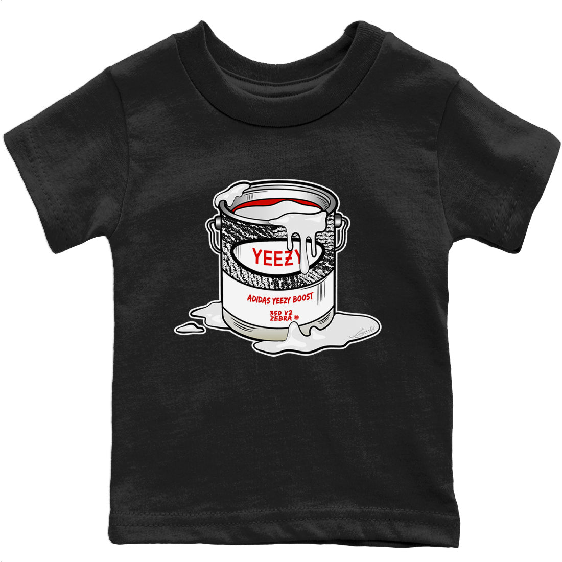 Yeezy 350 Zebra Shirt To Match Jordans Bucket Sneaker Tees Yeezy 350 Zebra Drip Gear Zone Sneaker Matching Clothing Kids Shirts
