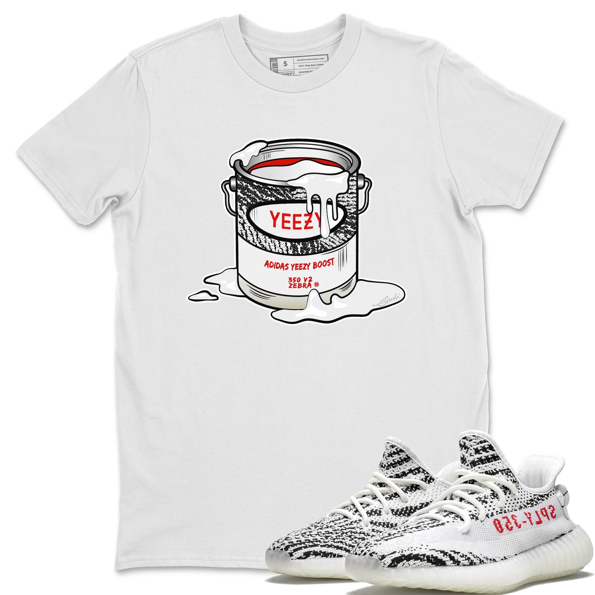 Yeezy 350 Zebra Shirt To Match Jordans Bucket Sneaker Tees Yeezy 350 Zebra Drip Gear Zone Sneaker Matching Clothing Unisex Shirts