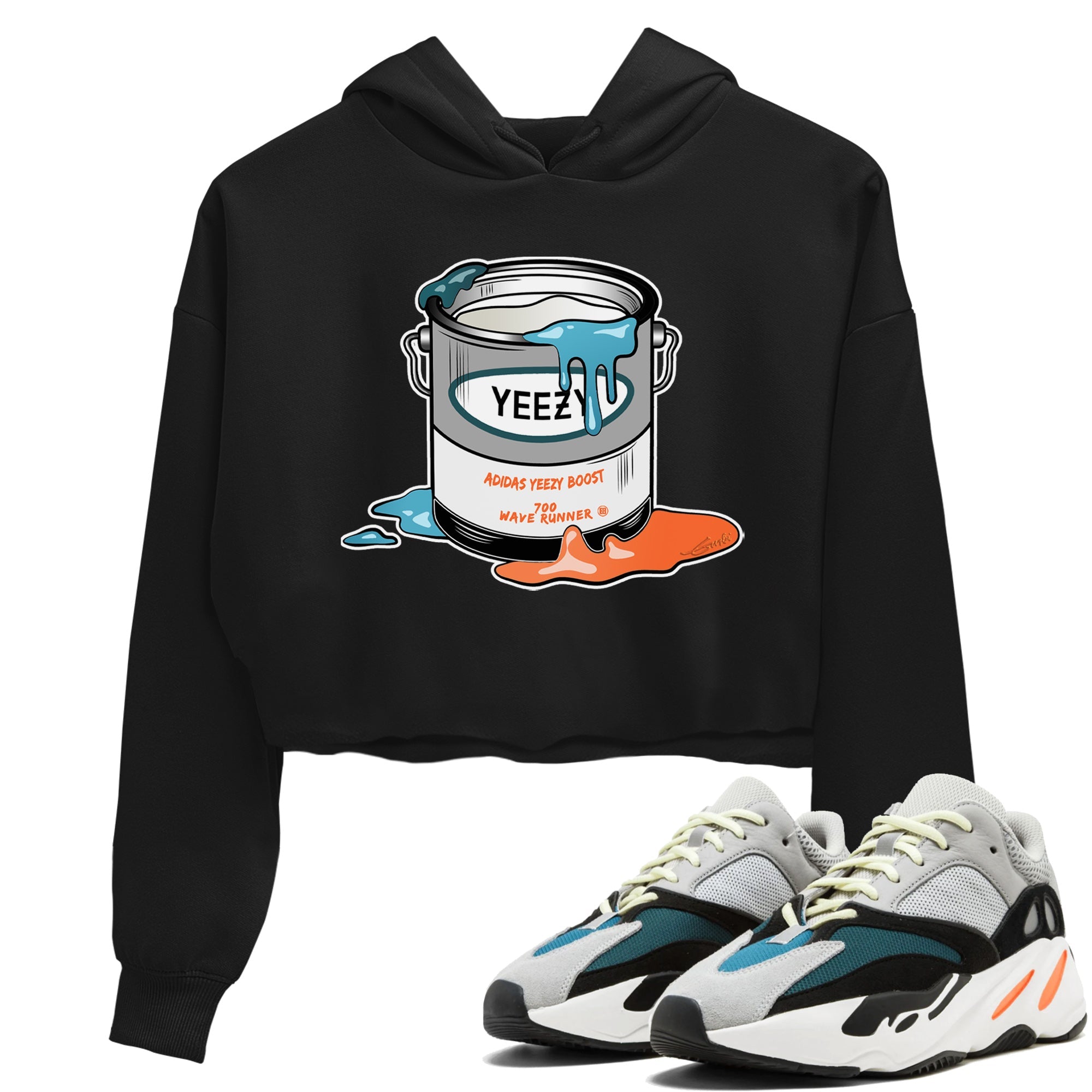 Yeezy 700 Wave Runner Shirt To Match Jordans Bucket Sneaker Tees Yeezy 700 Wave Runner Drip Gear Zone Sneaker Matching Clothing Women's Shirts