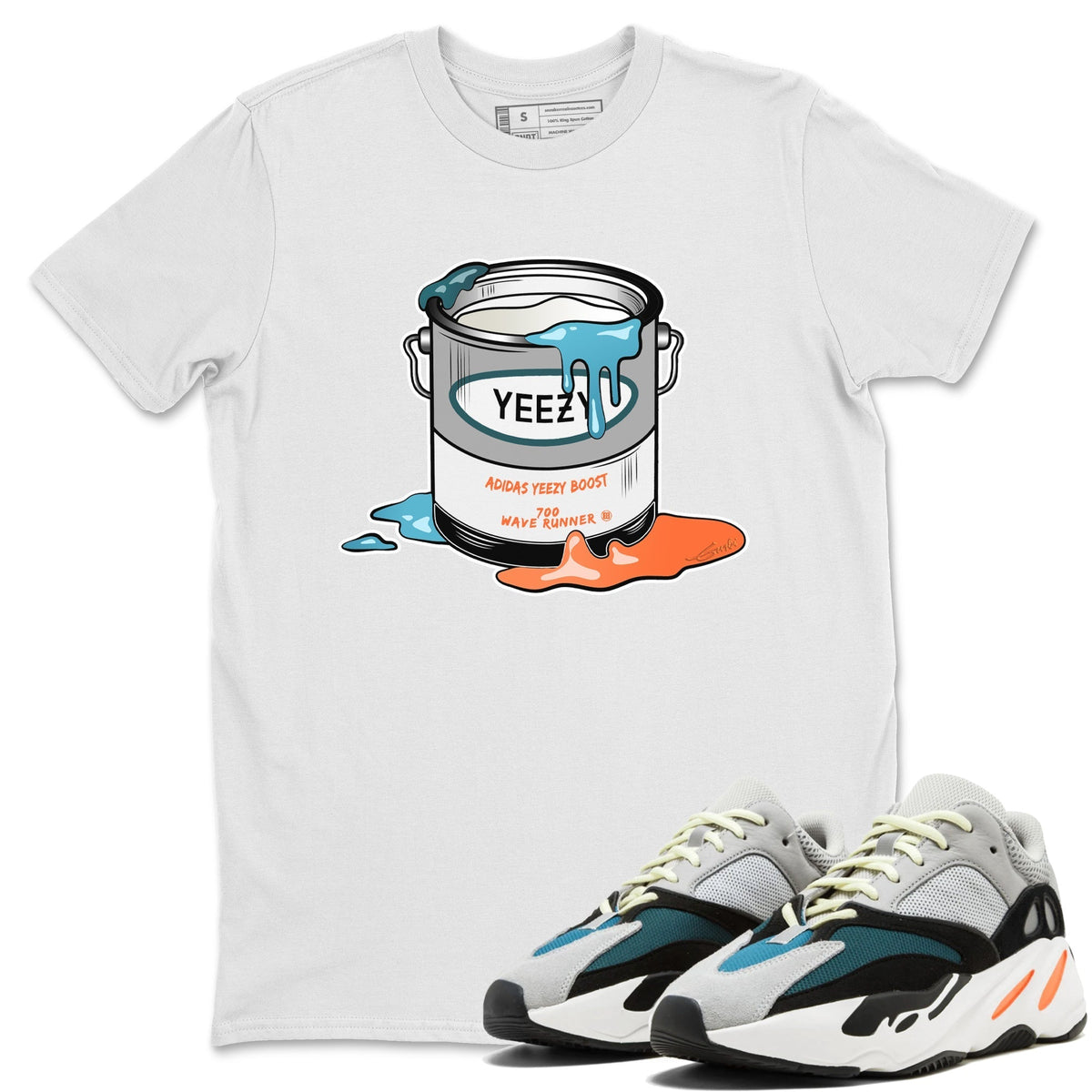 Yeezy 700 Wave Runner Shirt To Match Jordans Bucket Sneaker Tees Yeezy 700 Wave Runner Drip Gear Zone Sneaker Matching Clothing Unisex Shirts