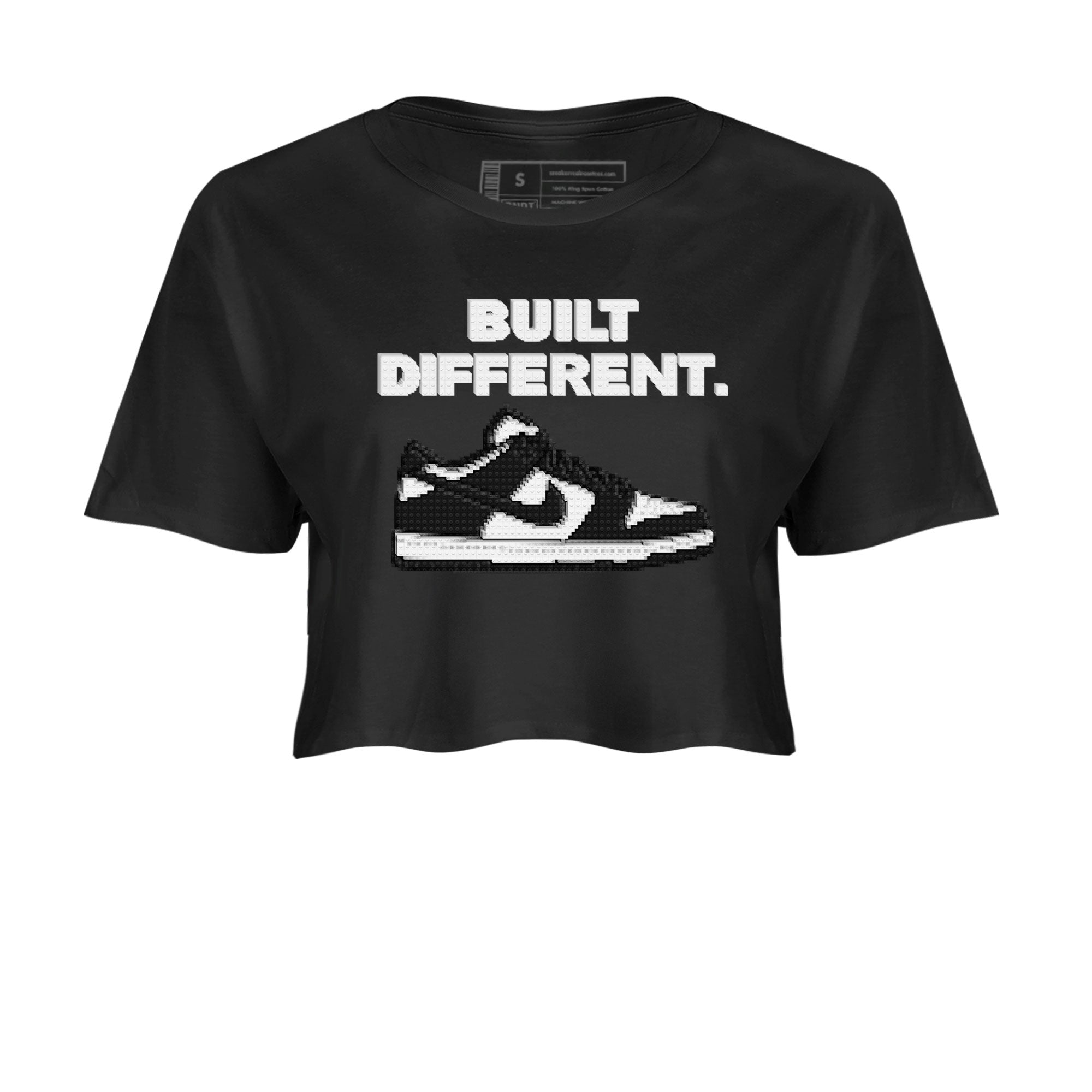 Dunk Low Panda Dunks Black White shirt to match jordans Built Different sneaker tees Dunk Panda Drip Gear Zone Sneaker Matching Cotton Shirt Black 2 crop length shirt