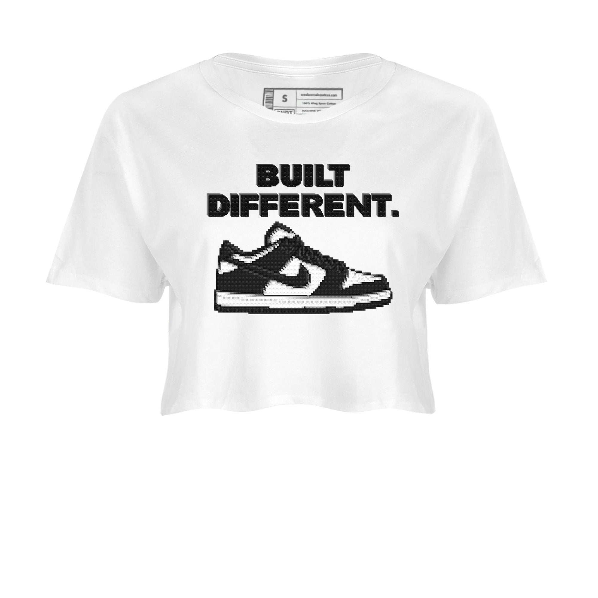 Dunk Low Panda Dunks Black White shirt to match jordans Built Different sneaker tees Dunk Panda Drip Gear Zone Sneaker Matching Cotton Shirt White 2 crop length shirt