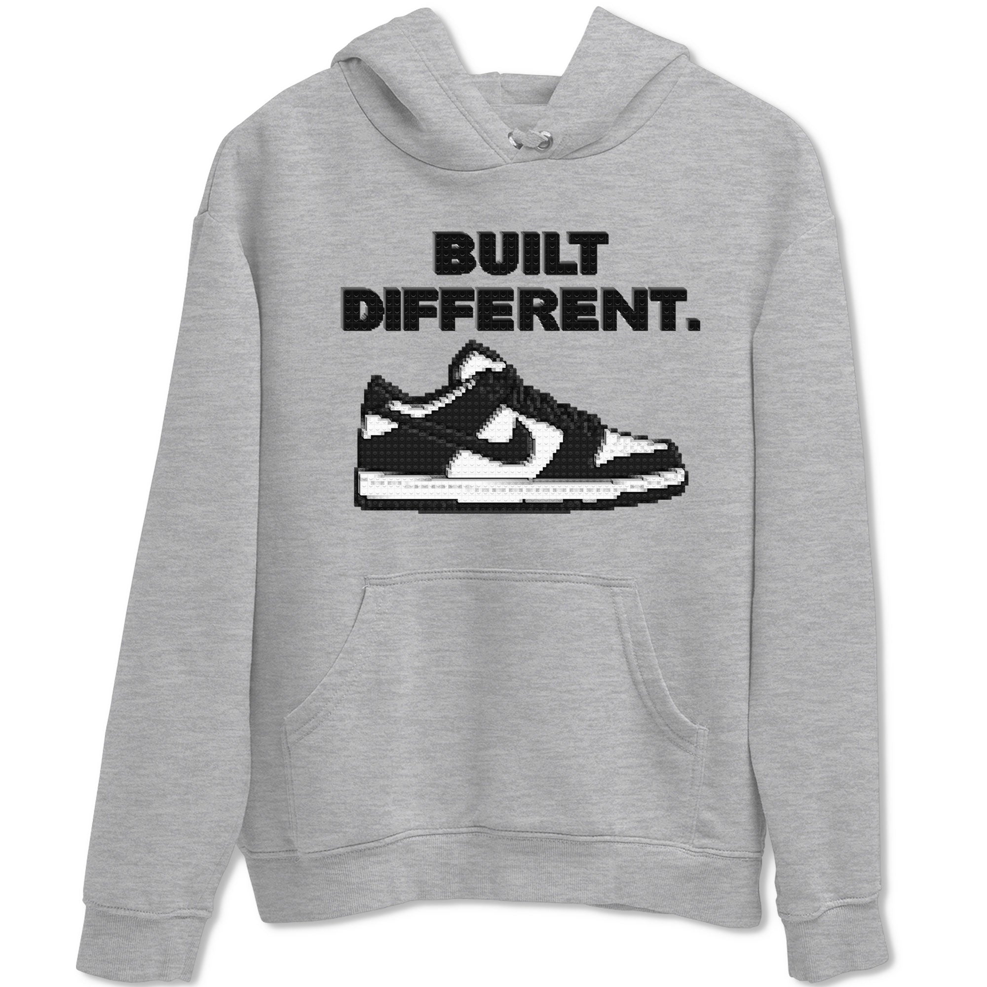 Dunk Low Panda Dunks Black White shirt to match jordans Built Different sneaker tees Dunk Panda Drip Gear Zone Sneaker Matching Cotton Shirt unisex cotton Heather Grey 2 crew neck shirt