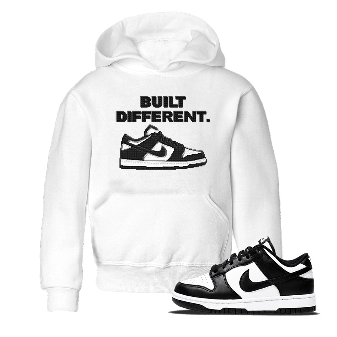Dunk Low Panda Dunks Black White shirt to match jordans Built Different sneaker tees Dunk Panda Drip Gear Zone Sneaker Matching Cotton Shirt baby toddler White 1 cotton Shirt