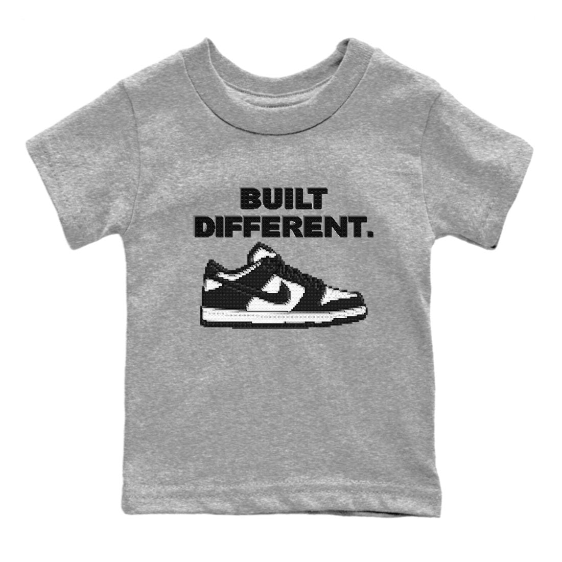Dunk Low Panda Dunks Black White shirt to match jordans Built Different sneaker tees Dunk Panda Drip Gear Zone Sneaker Matching Cotton Shirt baby toddler Heather Grey 2 cotton Shirt